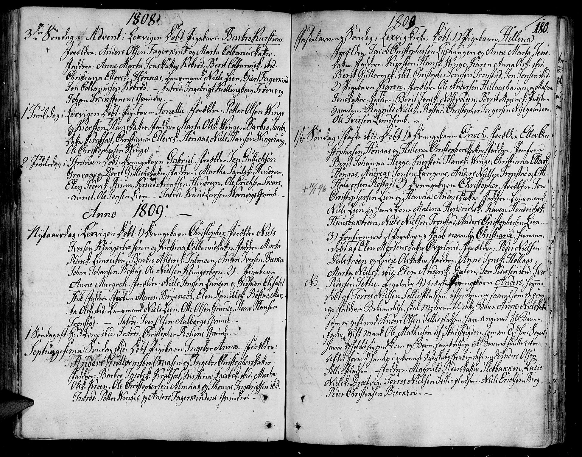 Ministerialprotokoller, klokkerbøker og fødselsregistre - Nord-Trøndelag, AV/SAT-A-1458/701/L0004: Parish register (official) no. 701A04, 1783-1816, p. 180