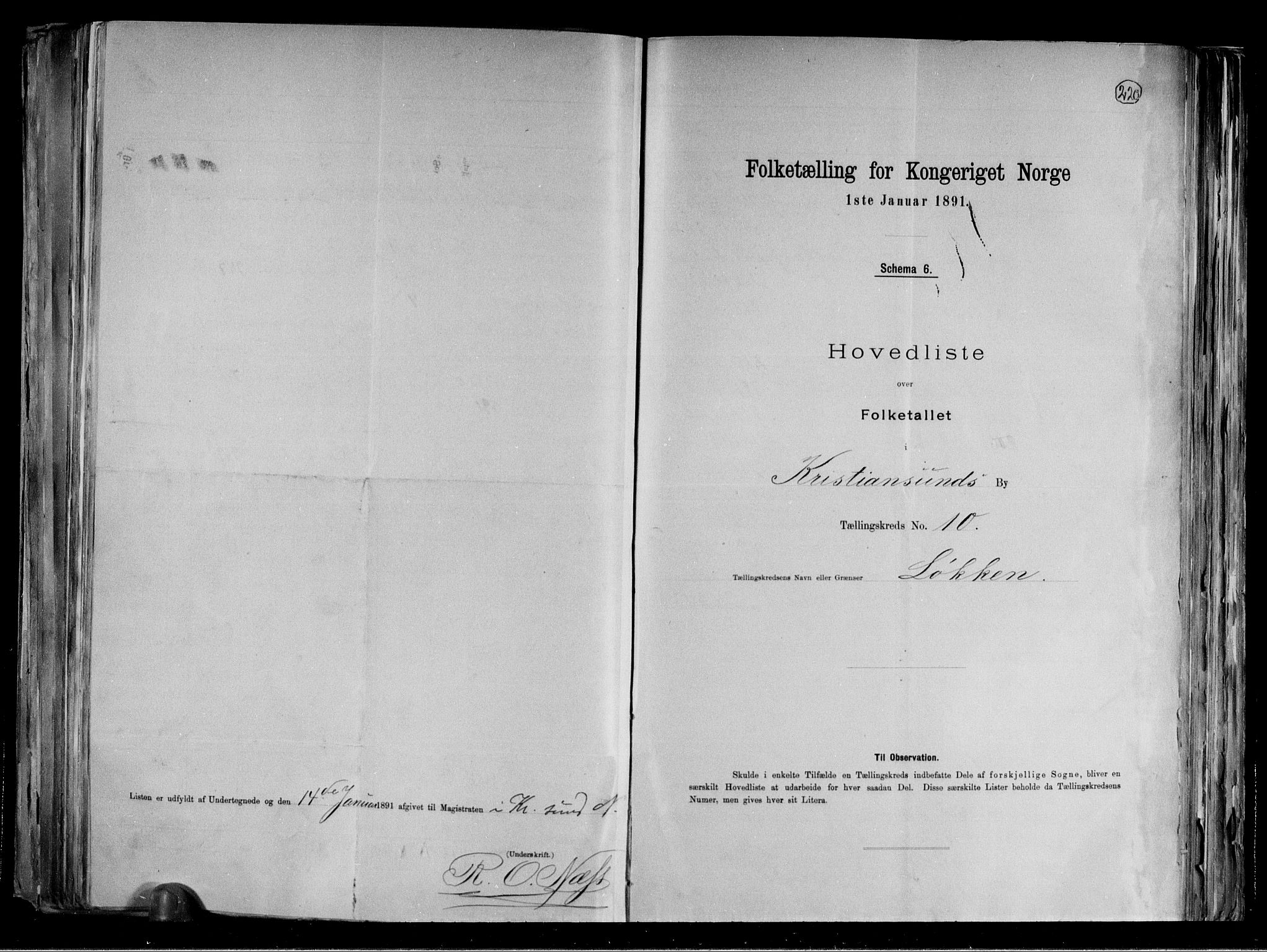 RA, 1891 census for 1503 Kristiansund, 1891, p. 23