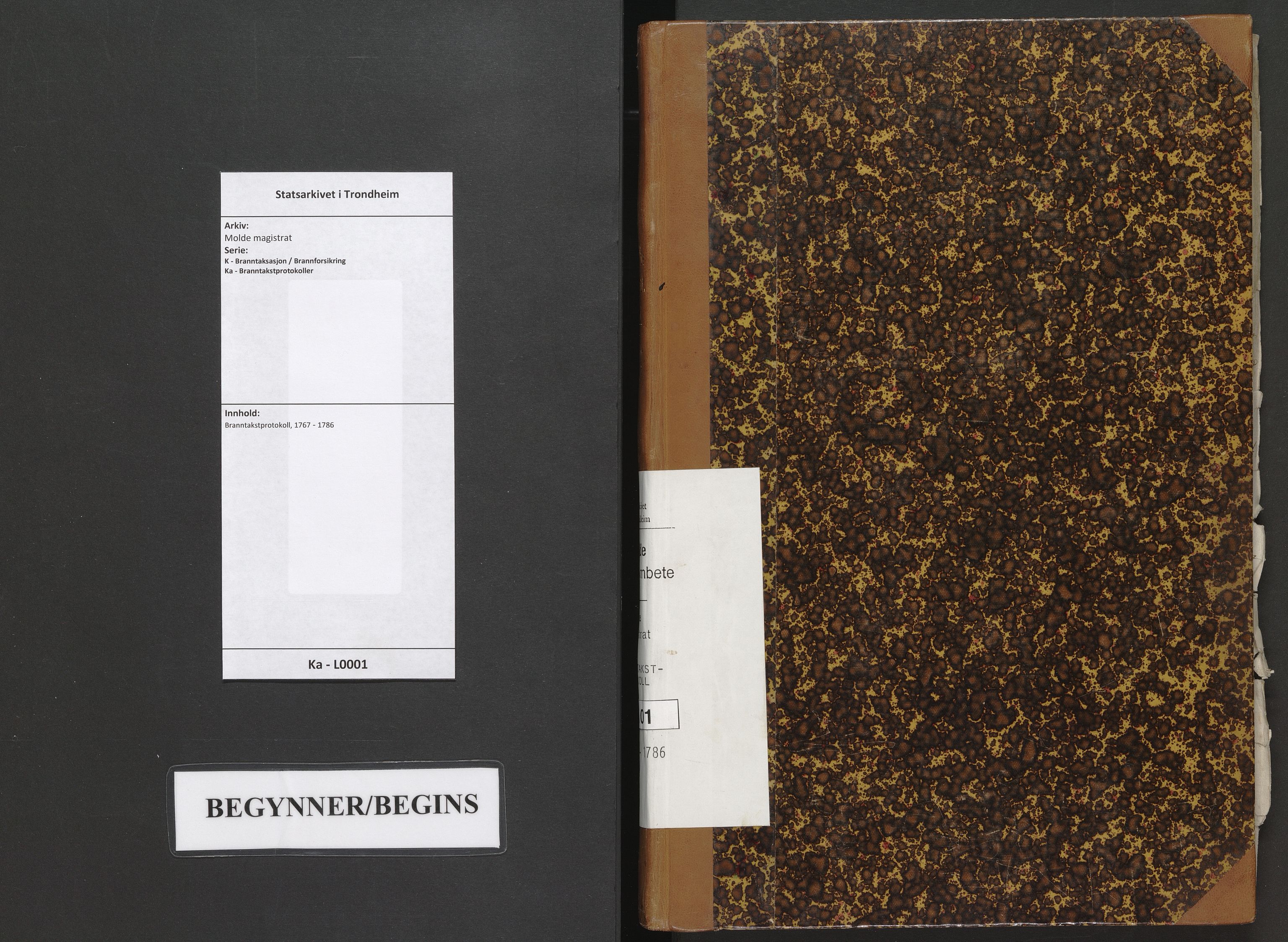Molde magistrat, AV/SAT-A-0026/K/Ka/L0001: Branntakstprotokoll, 1767-1786