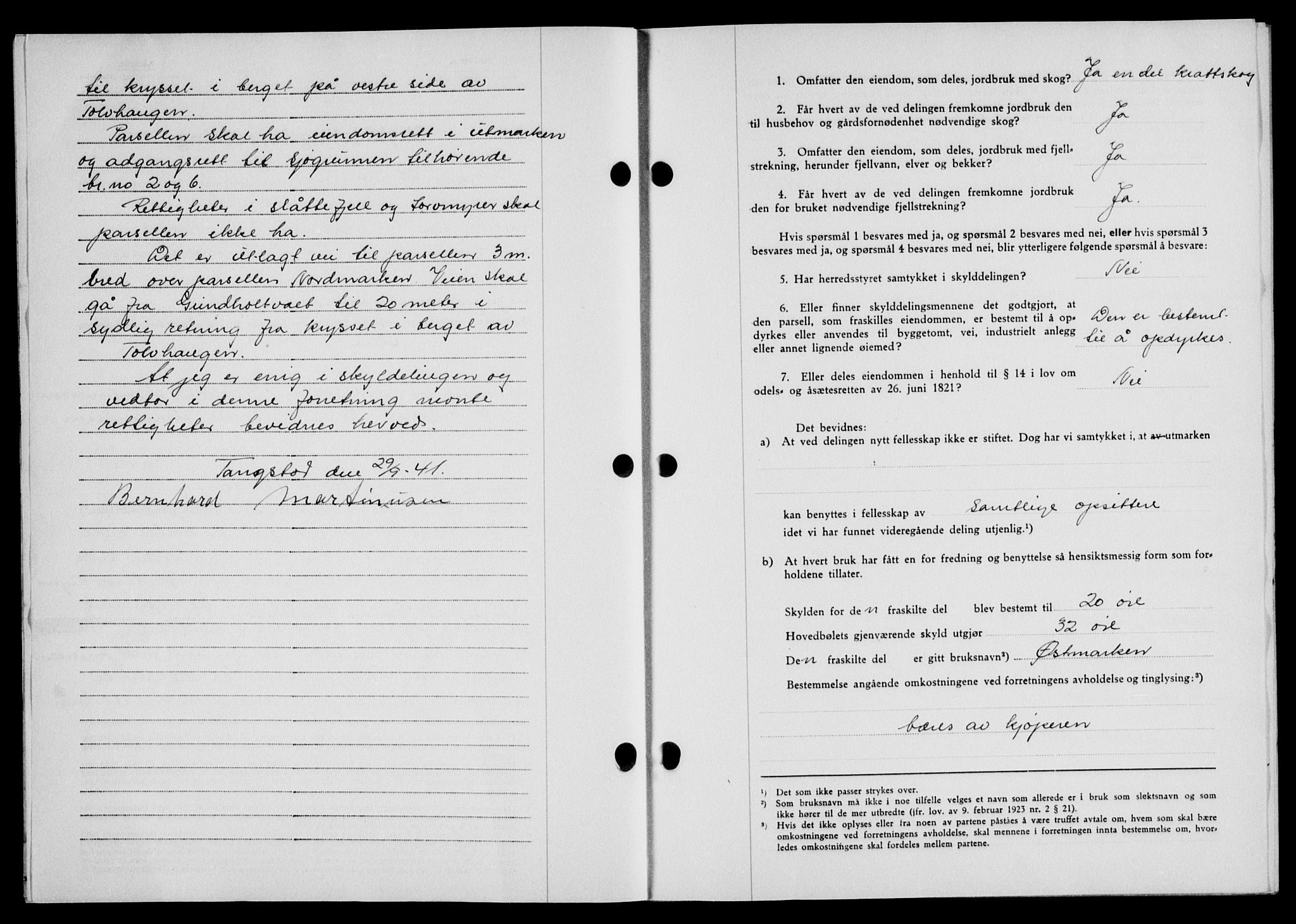 Lofoten sorenskriveri, SAT/A-0017/1/2/2C/L0009a: Mortgage book no. 9a, 1941-1942, Diary no: : 1688/1941