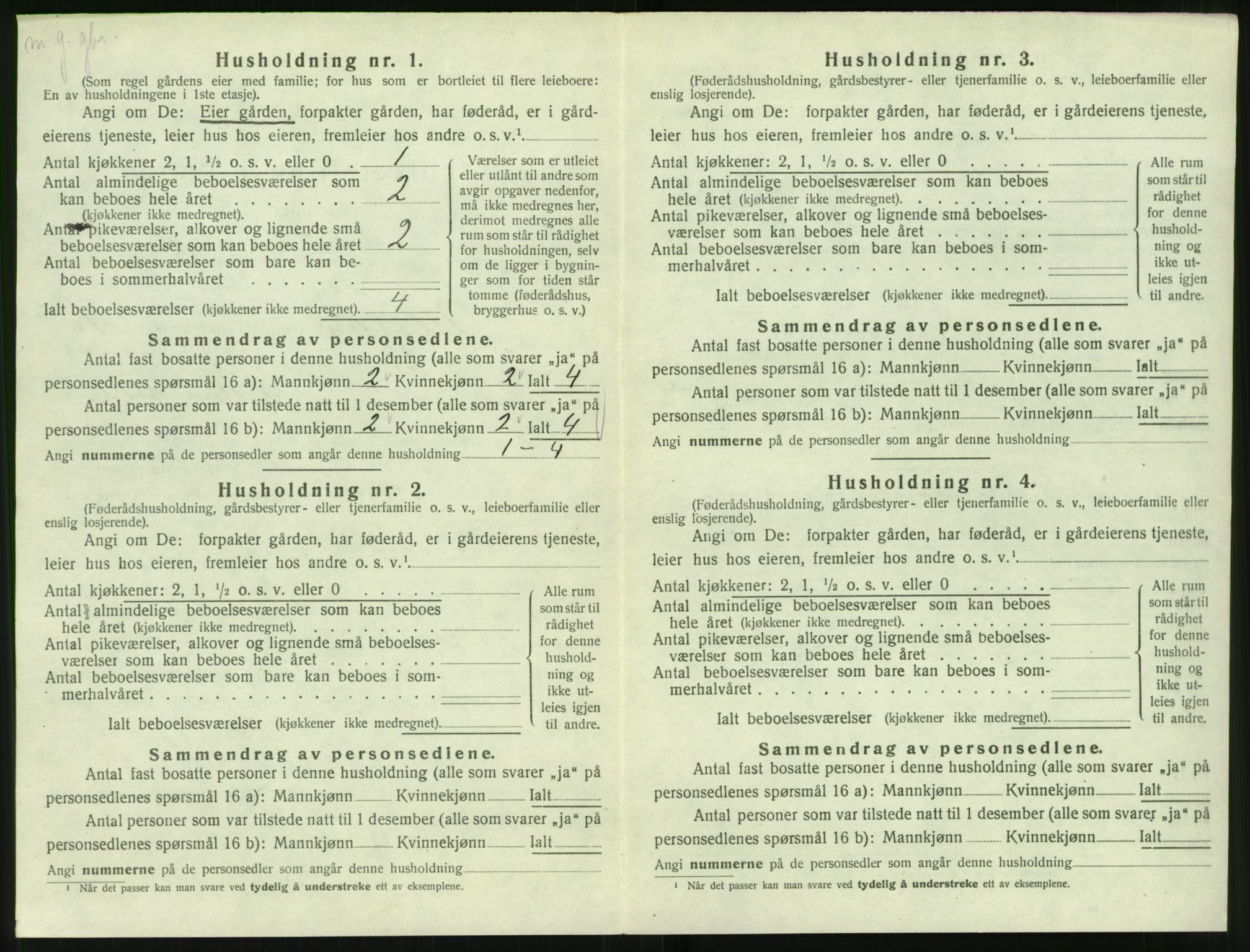 SAT, 1920 census for Ulstein, 1920, p. 687