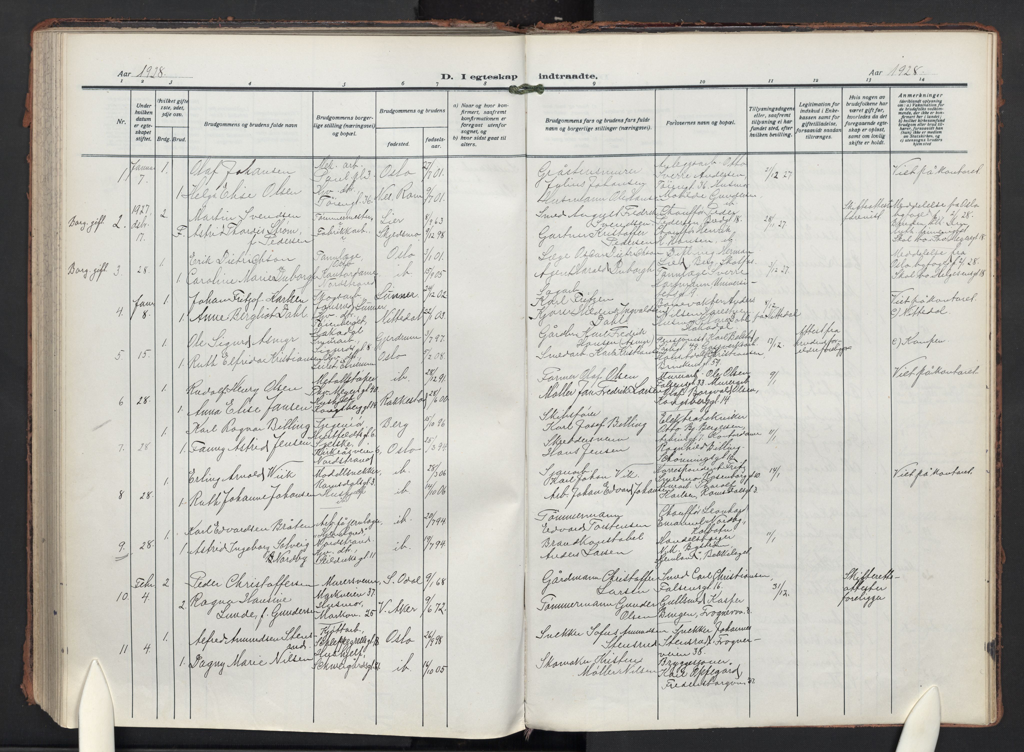 Paulus prestekontor Kirkebøker, SAO/A-10871/F/Fa/L0024: Parish register (official) no. 24, 1917-1929
