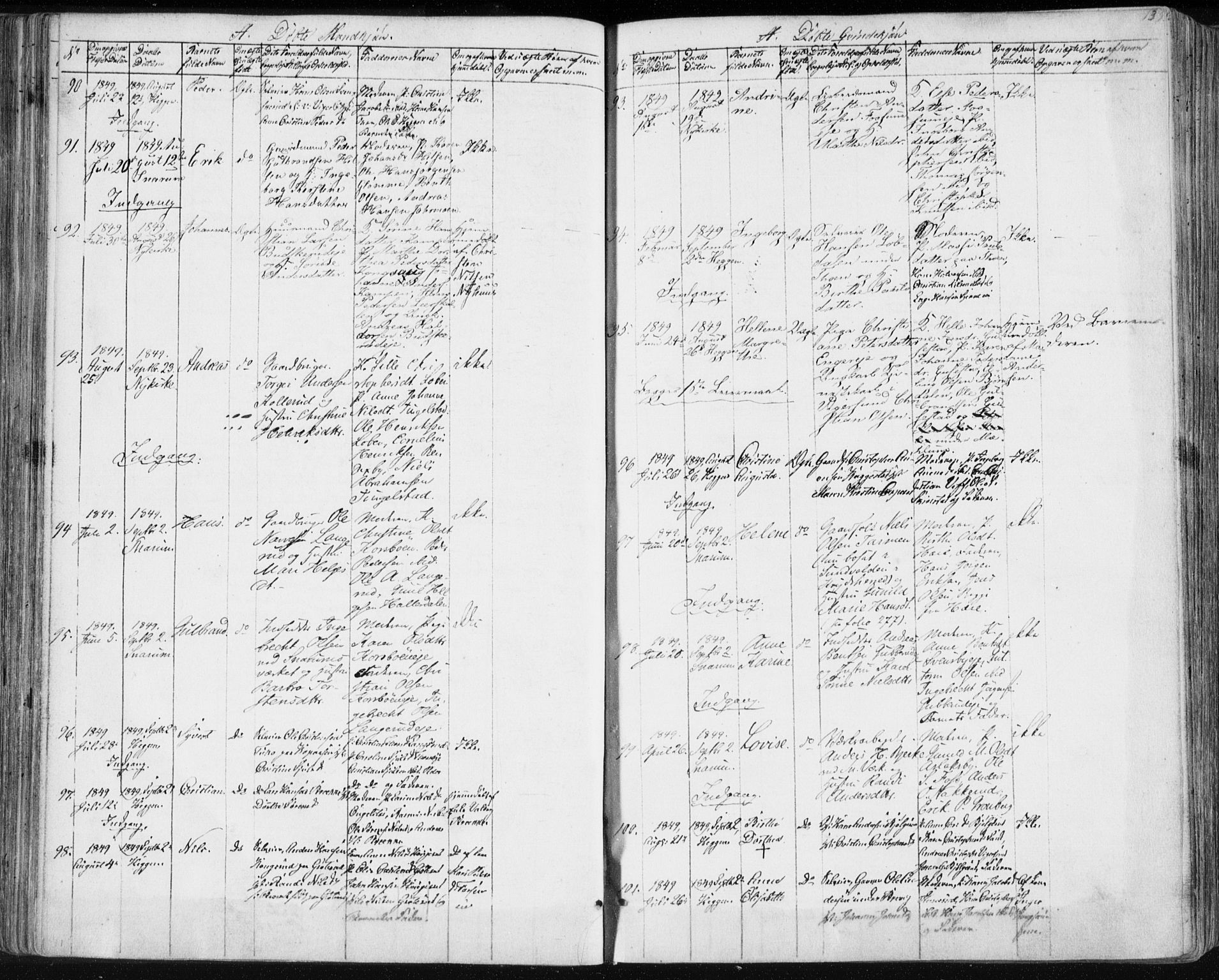 Modum kirkebøker, AV/SAKO-A-234/F/Fa/L0007: Parish register (official) no. 7, 1841-1850, p. 133