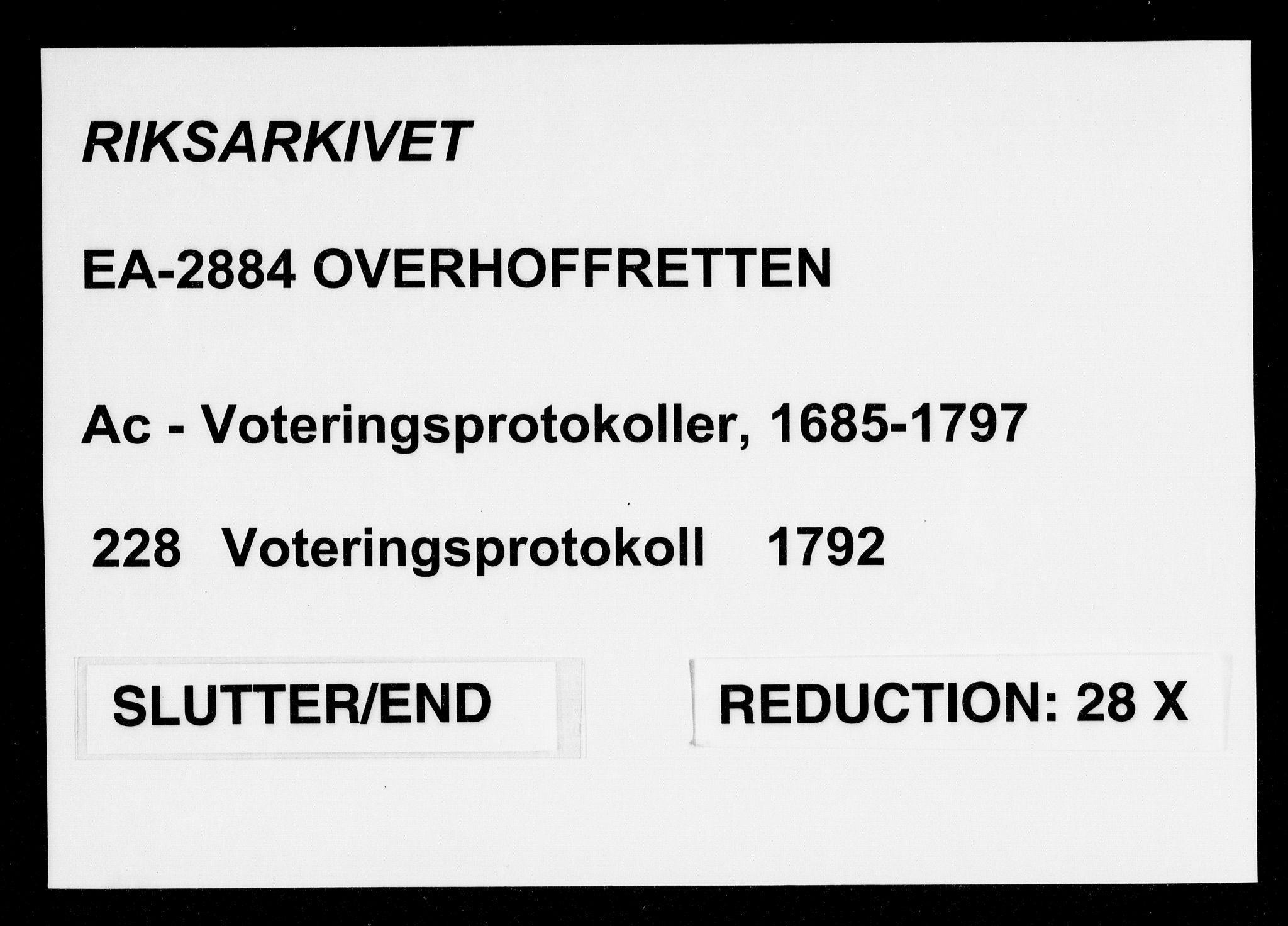 Overhoffretten 1667-1797, AV/RA-EA-2884/Ac/L0228: Voteringsprotokoll, 1792