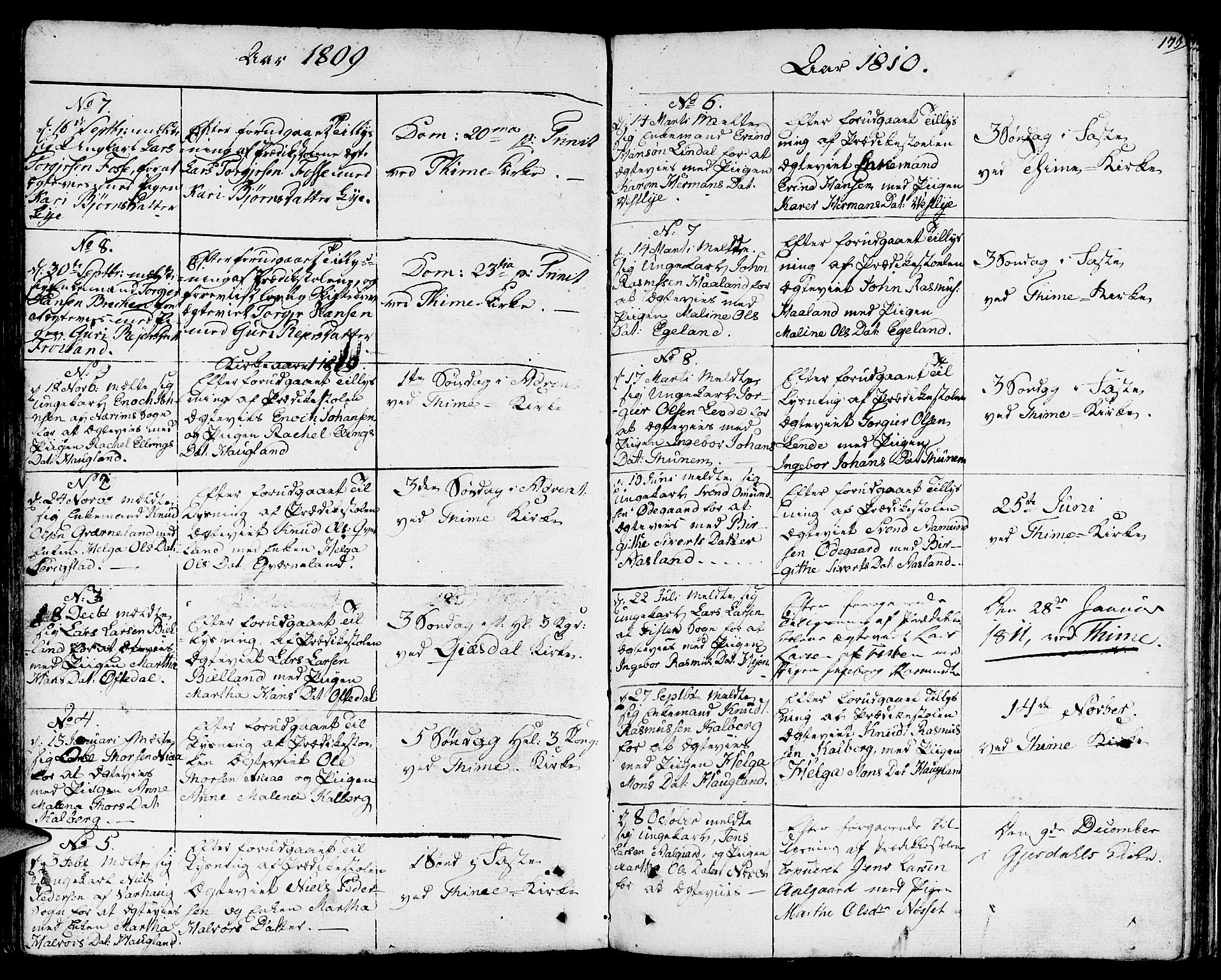Lye sokneprestkontor, AV/SAST-A-101794/001/30BA/L0002: Parish register (official) no. A 2, 1799-1817, p. 173