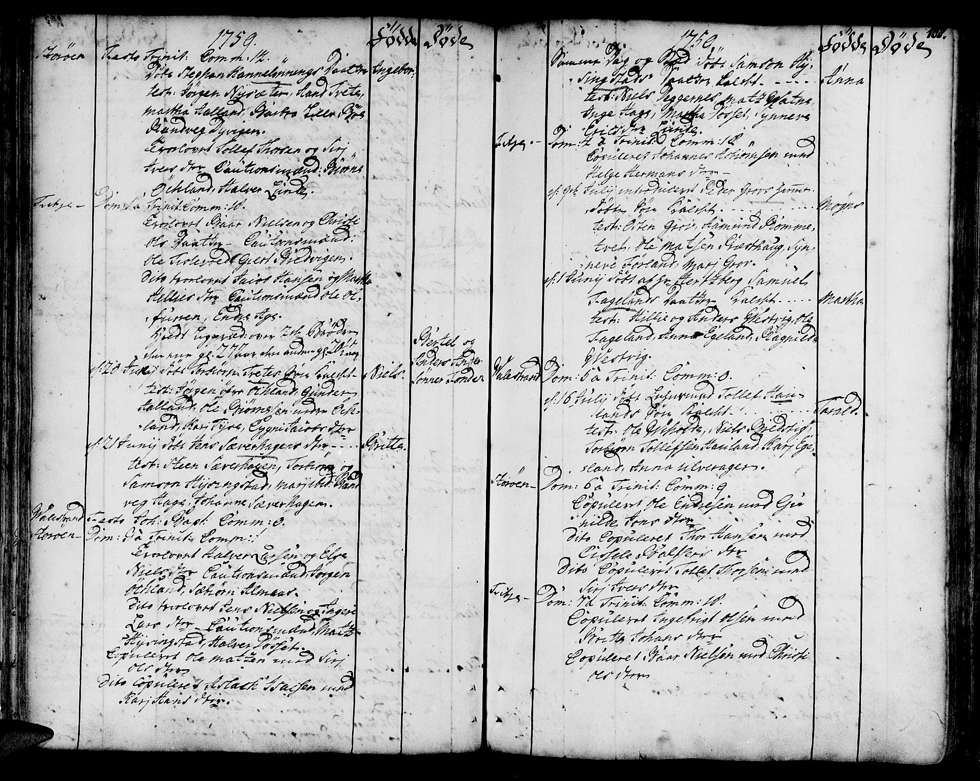 Stord sokneprestembete, AV/SAB-A-78201/H/Haa: Parish register (official) no. A 2, 1744-1777, p. 108
