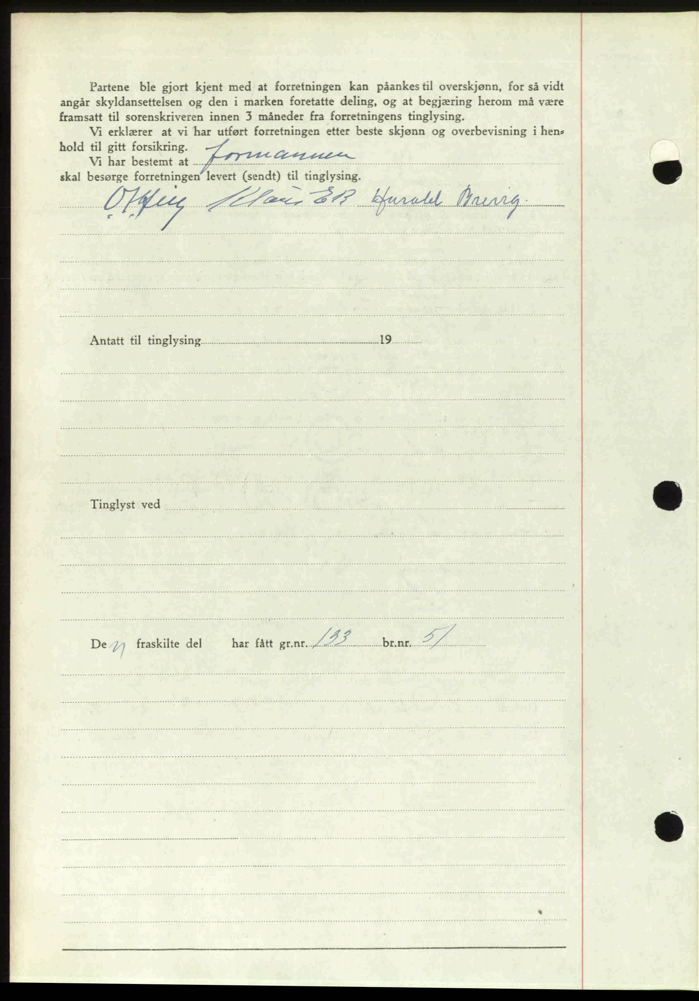 Follo sorenskriveri, SAO/A-10274/G/Ga/Gaa/L0085: Mortgage book no. I 85, 1948-1948, Diary no: : 3207/1948