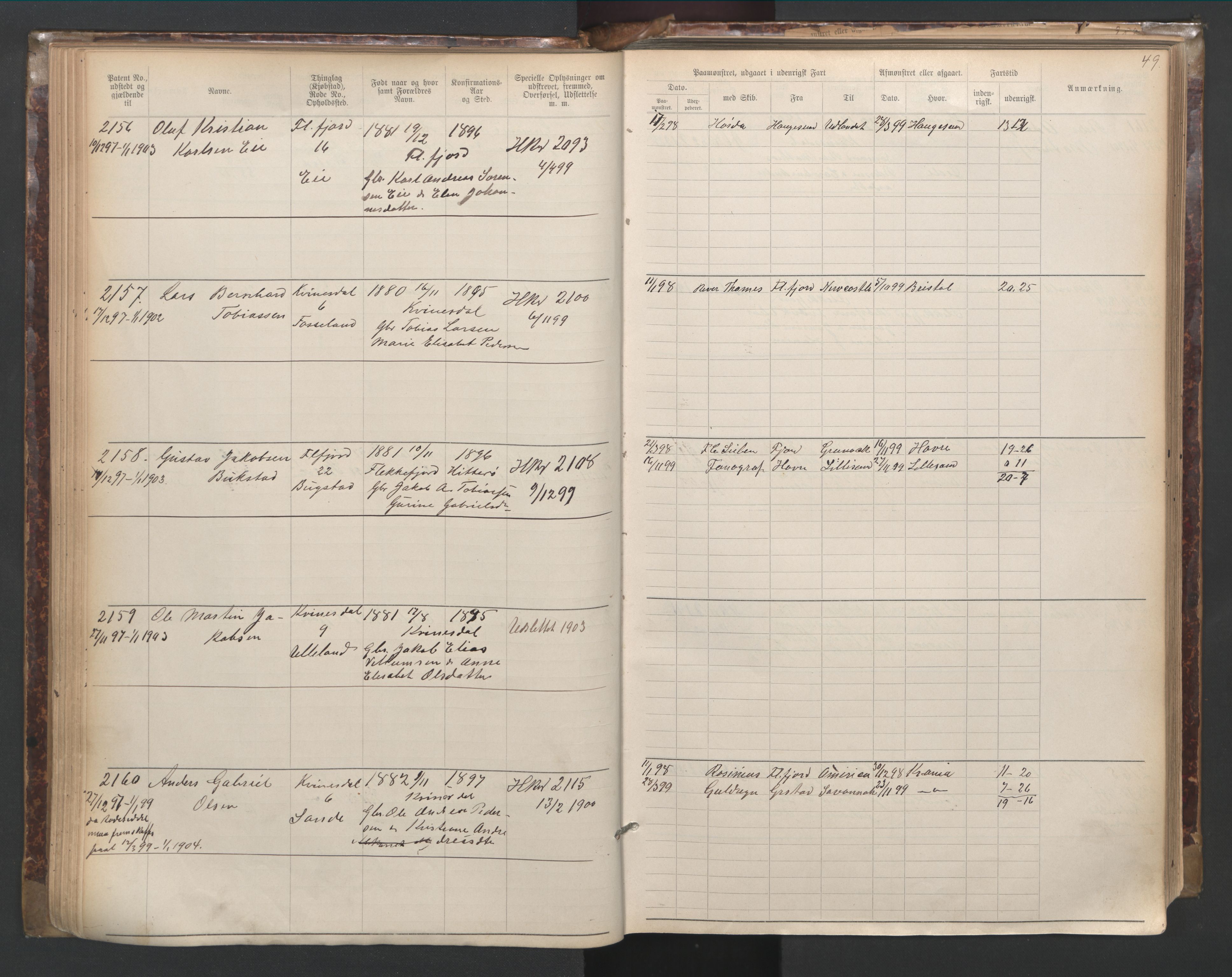 Flekkefjord mønstringskrets, SAK/2031-0018/F/Fa/L0003: Annotasjonsrulle nr 1921-2963 med register, N-3, 1892-1948, p. 79