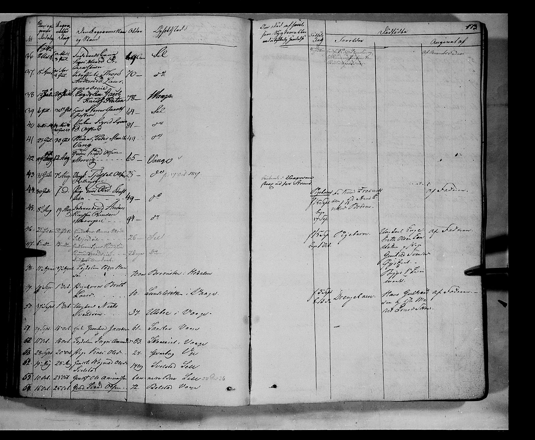 Vågå prestekontor, AV/SAH-PREST-076/H/Ha/Haa/L0005: Parish register (official) no. 5 /1, 1842-1856, p. 173