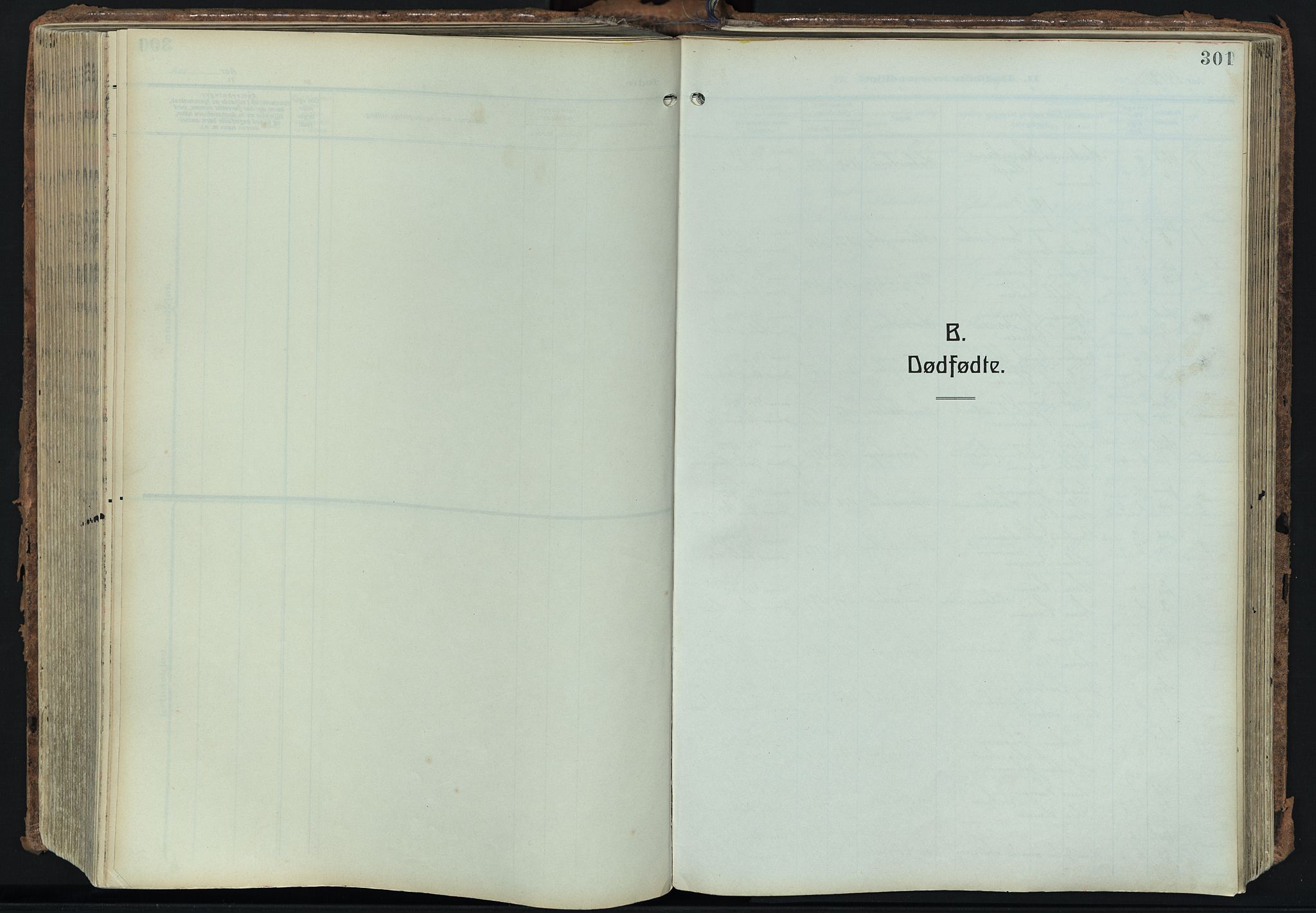 Bragernes kirkebøker, SAKO/A-6/F/Fb/L0010: Parish register (official) no. II 10, 1911-1922, p. 301