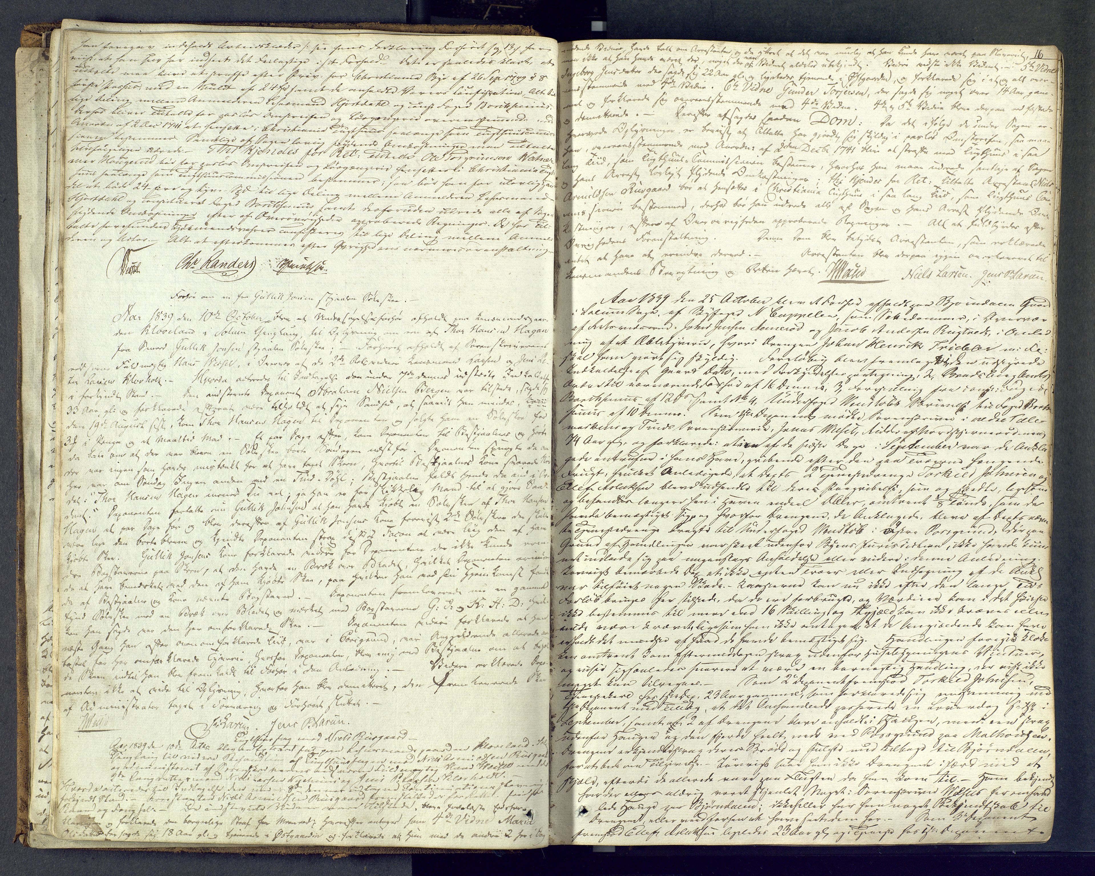 Nedre Telemark sorenskriveri, AV/SAKO-A-135/F/Fc/Fca/L0007: Ekstrarettsprotokoll, 1839-1846, p. 16