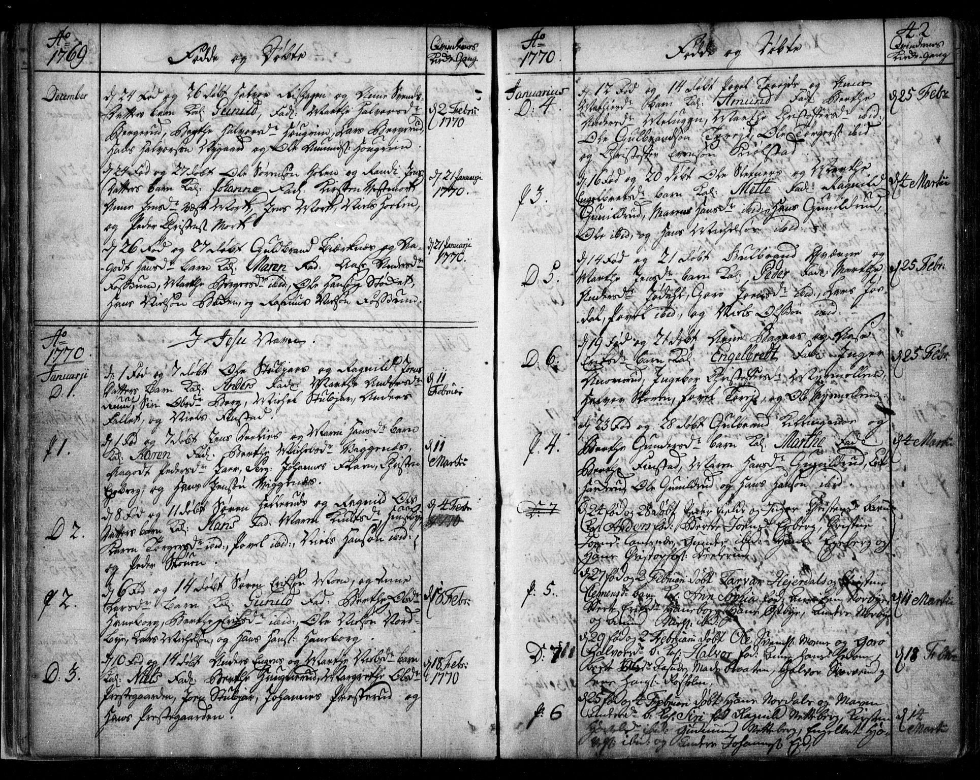 Aurskog prestekontor Kirkebøker, SAO/A-10304a/F/Fa/L0003: Parish register (official) no. I 3, 1767-1807, p. 42