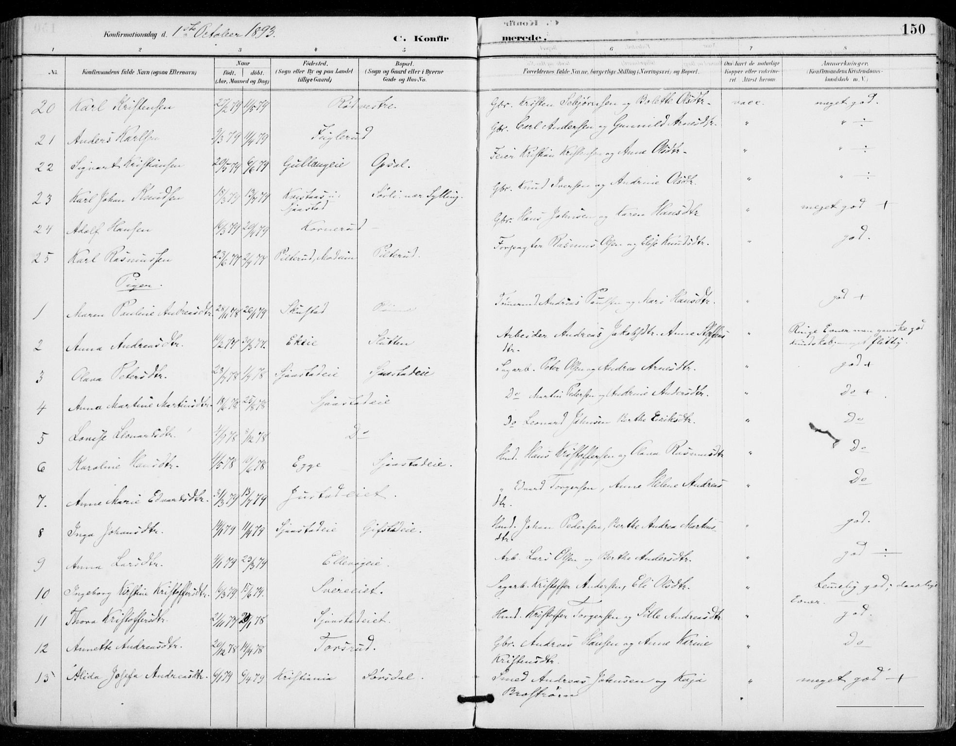 Sylling kirkebøker, AV/SAKO-A-247/F/Fa/L0001: Parish register (official) no. 1, 1883-1910, p. 150