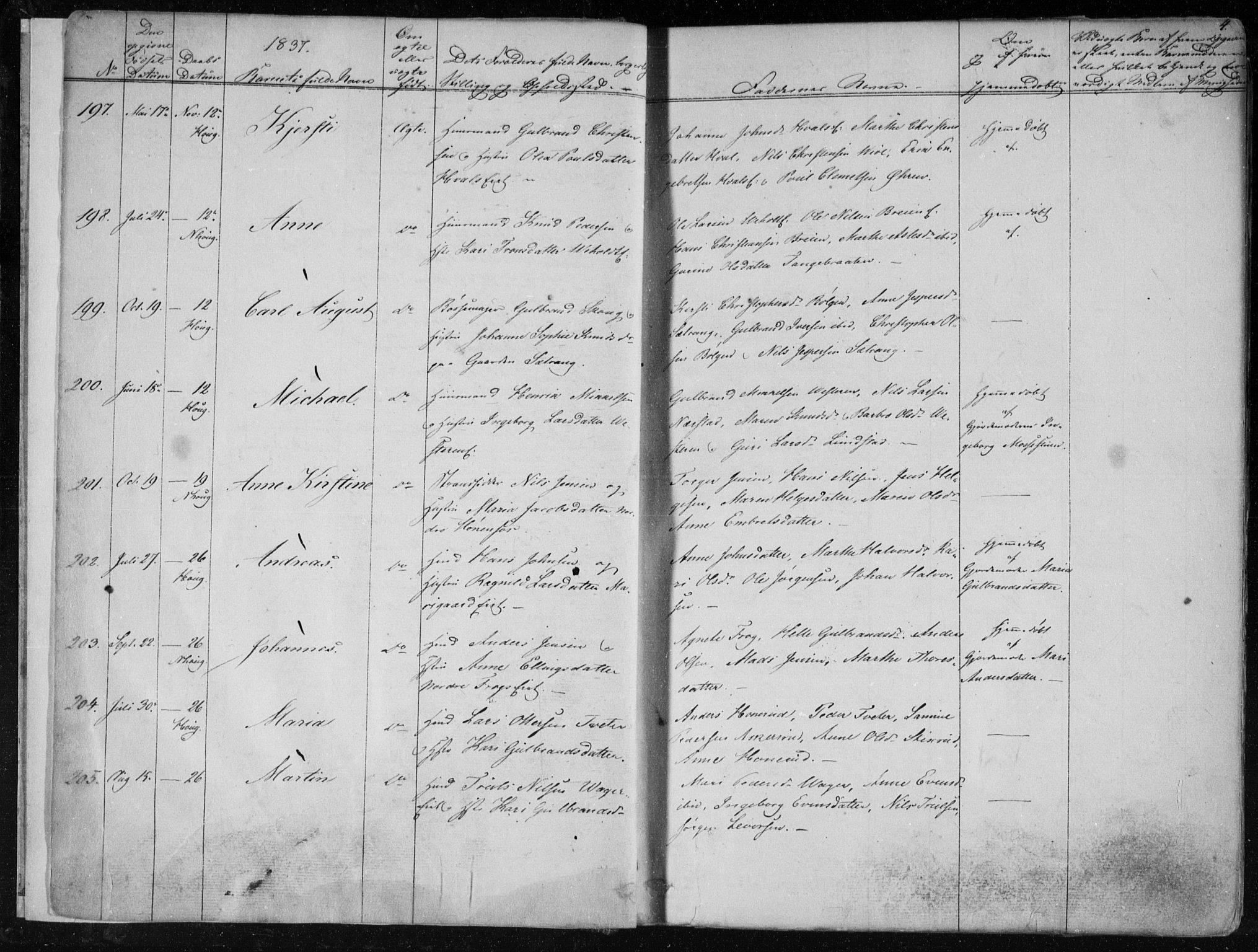 Norderhov kirkebøker, AV/SAKO-A-237/F/Fa/L0010: Parish register (official) no. 10, 1837-1847, p. 4