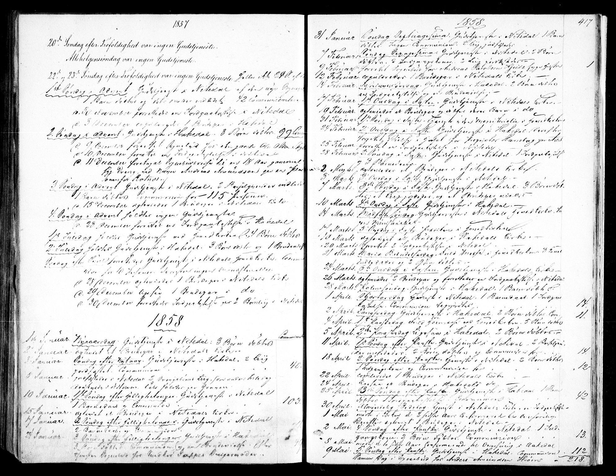 Nittedal prestekontor Kirkebøker, SAO/A-10365a/F/Fa/L0005: Parish register (official) no. I 5, 1850-1862, p. 417