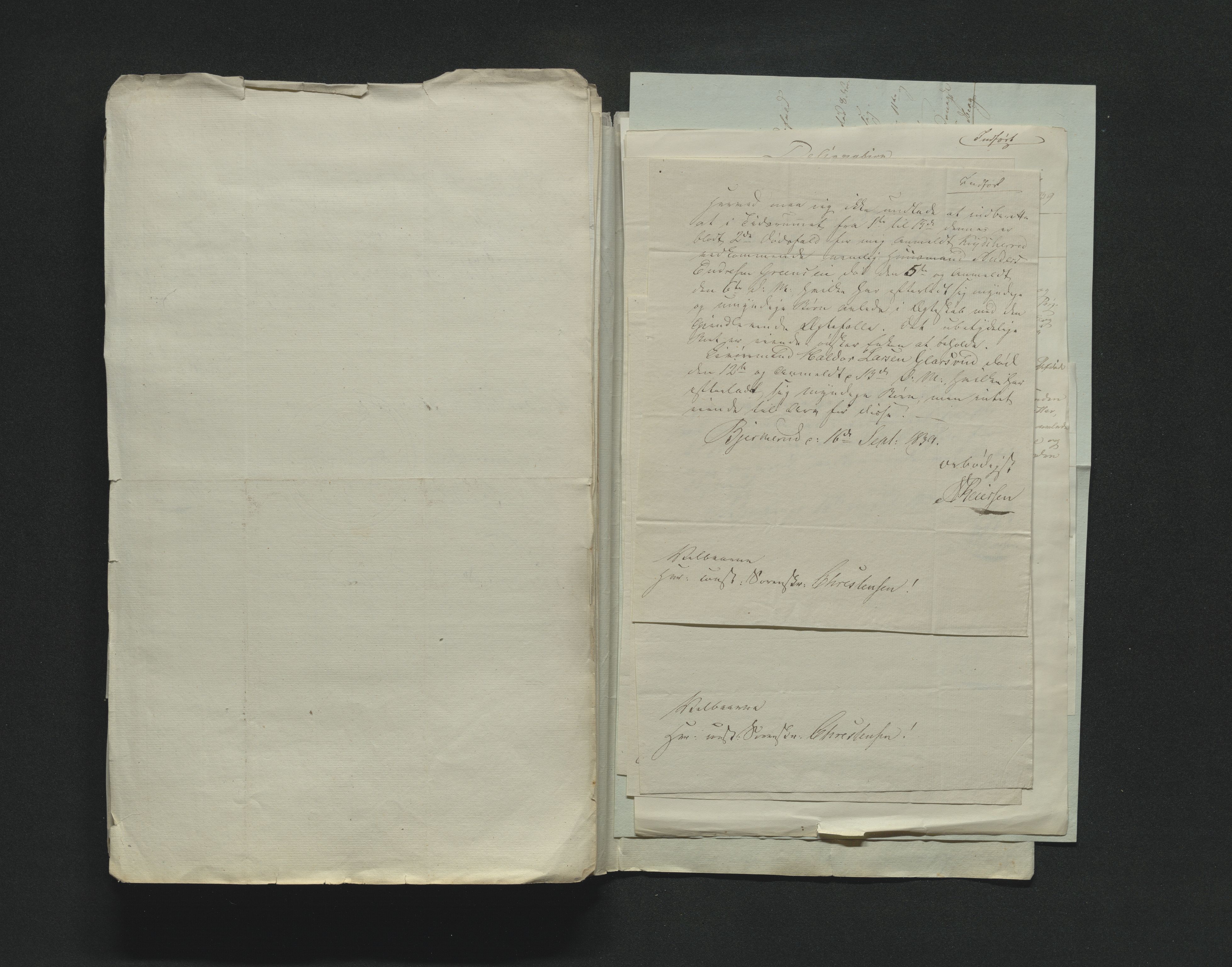 Eiker, Modum og Sigdal sorenskriveri, AV/SAKO-A-123/H/Ha/Hab/L0005: Dødsfallsmeldinger, 1837-1840