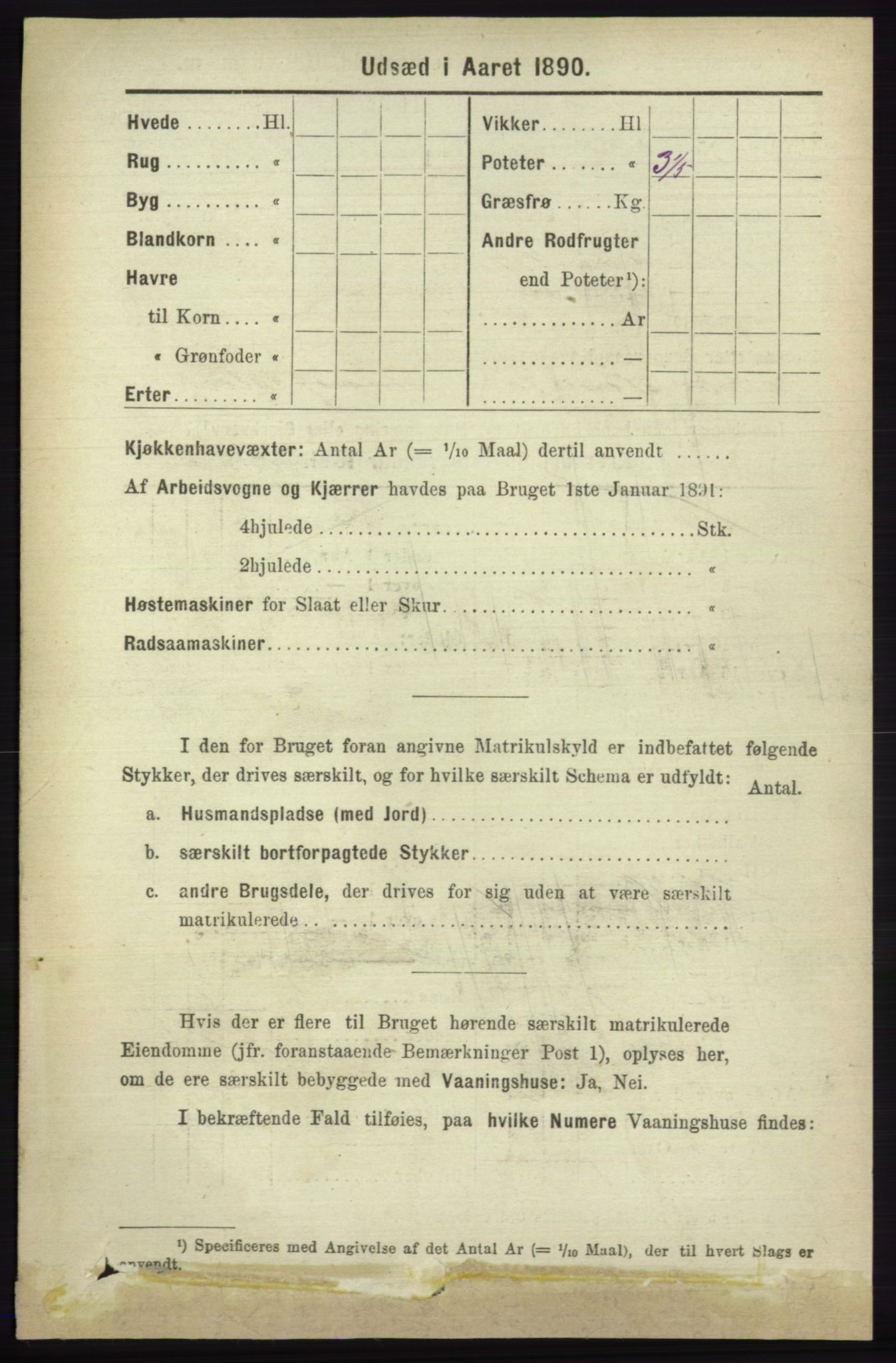 RA, 1891 census for 1230 Ullensvang, 1891, p. 8161