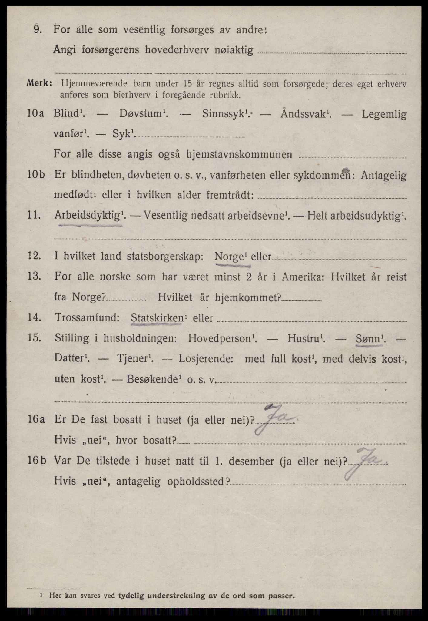 SAT, 1920 census for Edøy, 1920, p. 2003