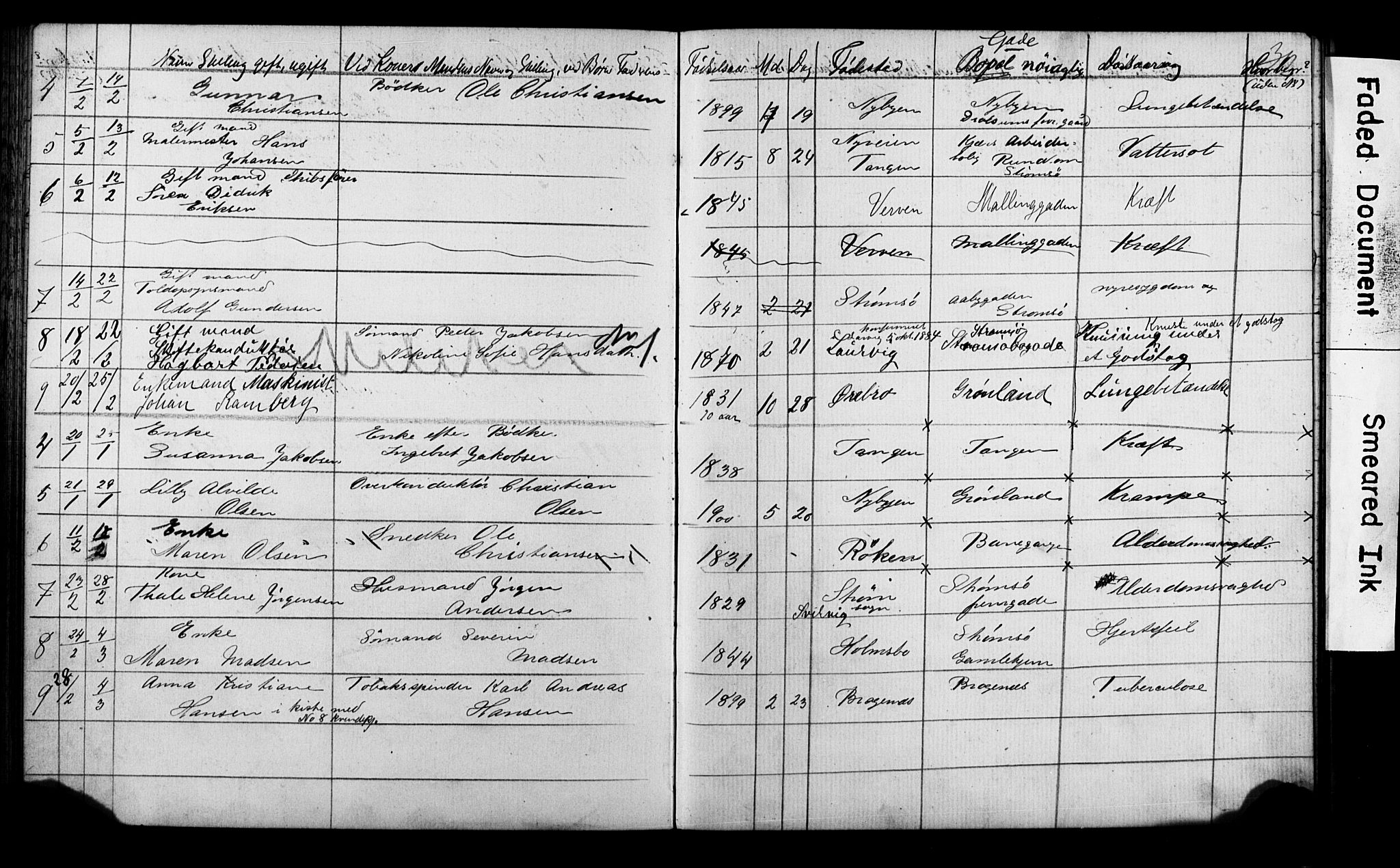 Strømsø kirkebøker, AV/SAKO-A-246/Y/Ya/L0005: Parish register draft no. I 5, 1897-1903, p. 32