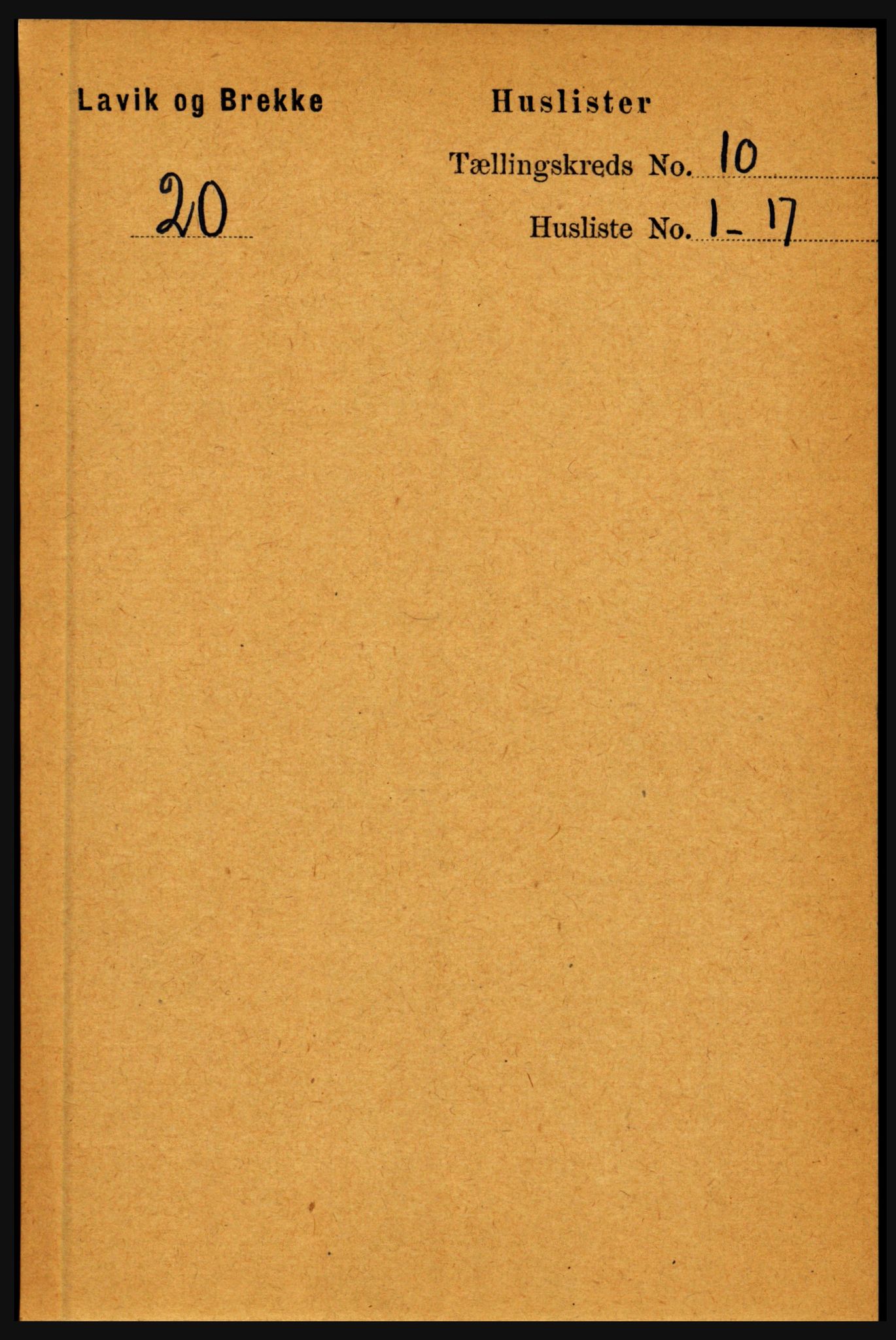 RA, 1891 census for 1415 Lavik og Brekke, 1891, p. 1956