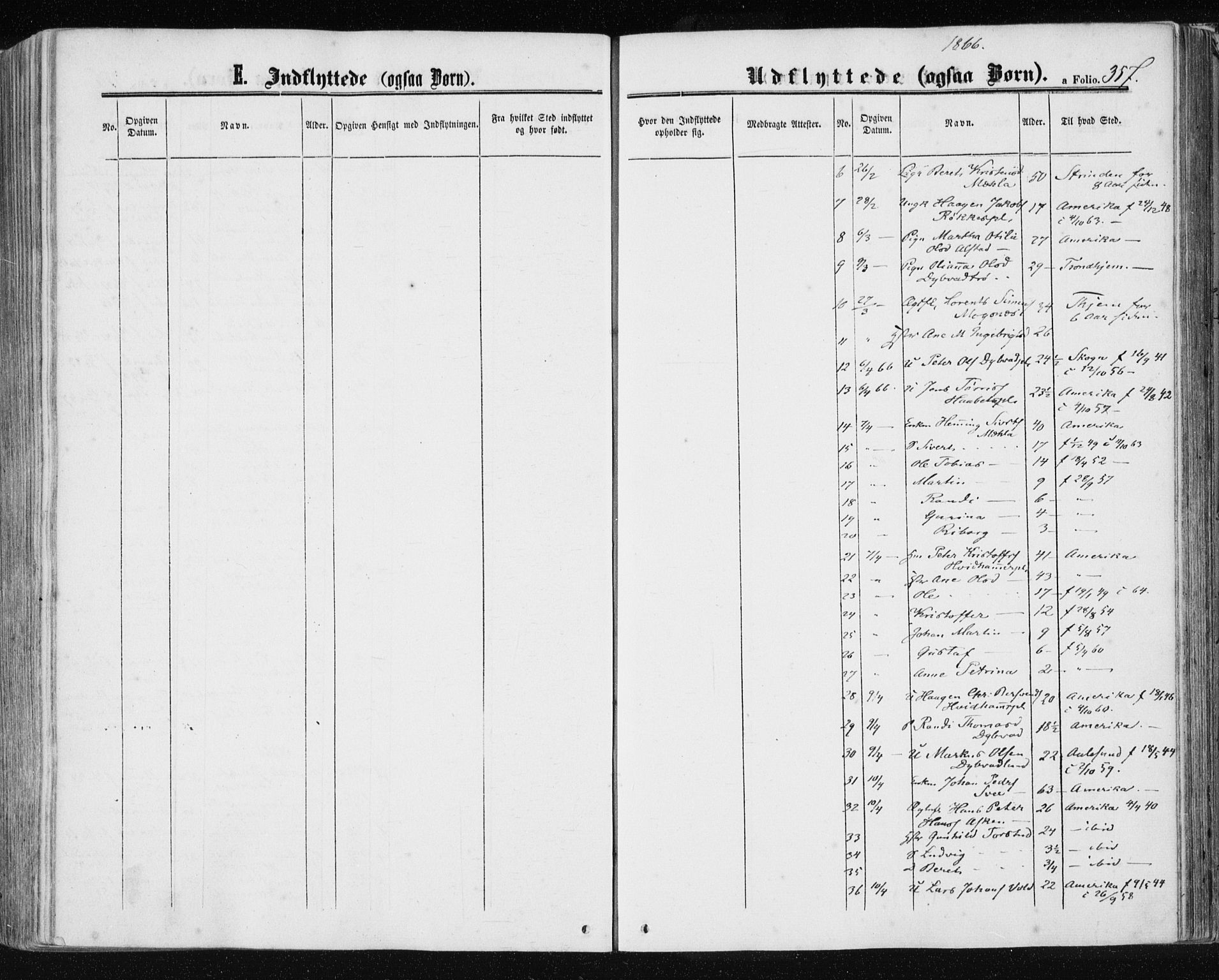 Ministerialprotokoller, klokkerbøker og fødselsregistre - Nord-Trøndelag, SAT/A-1458/709/L0075: Parish register (official) no. 709A15, 1859-1870, p. 357