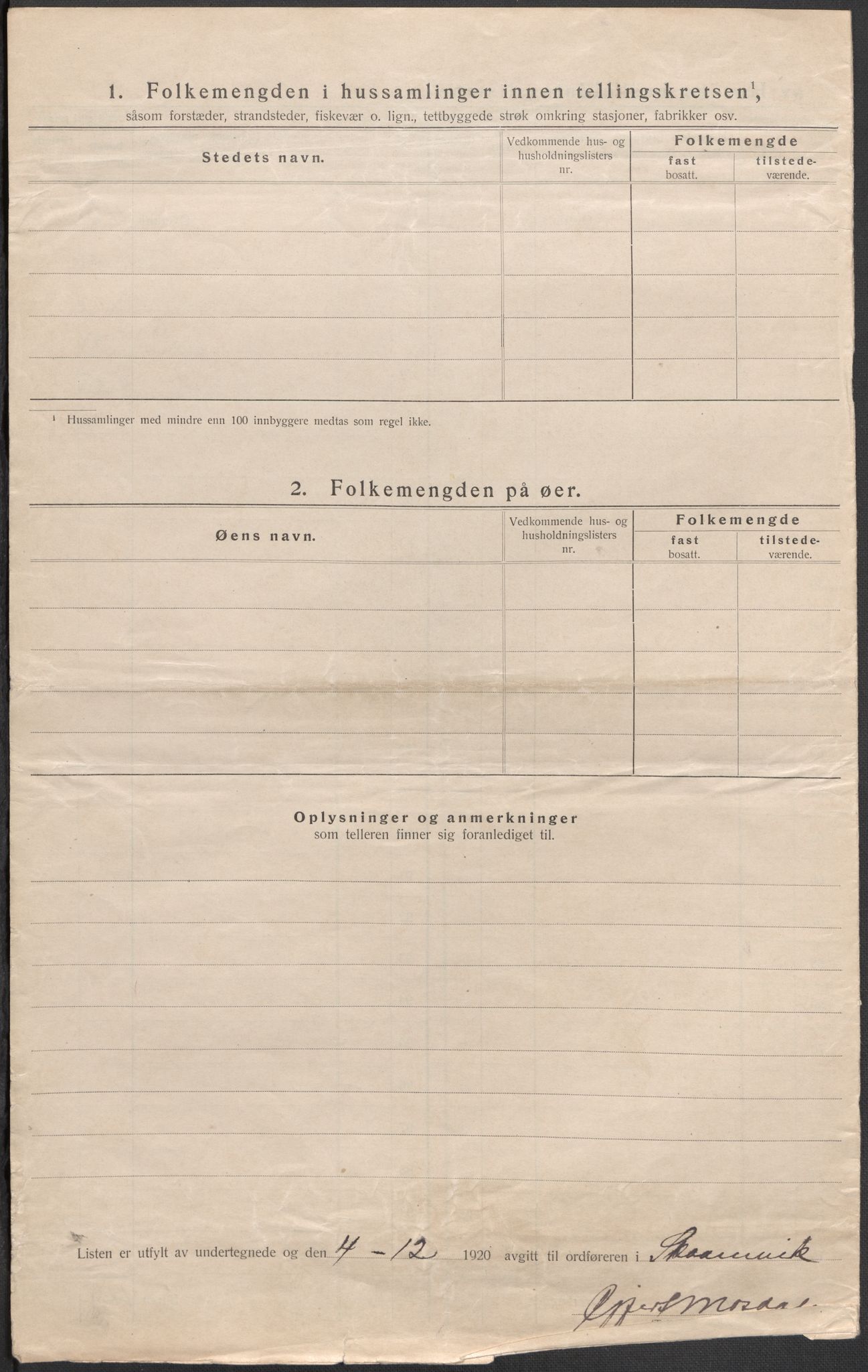 SAB, 1920 census for Skånevik, 1920, p. 39