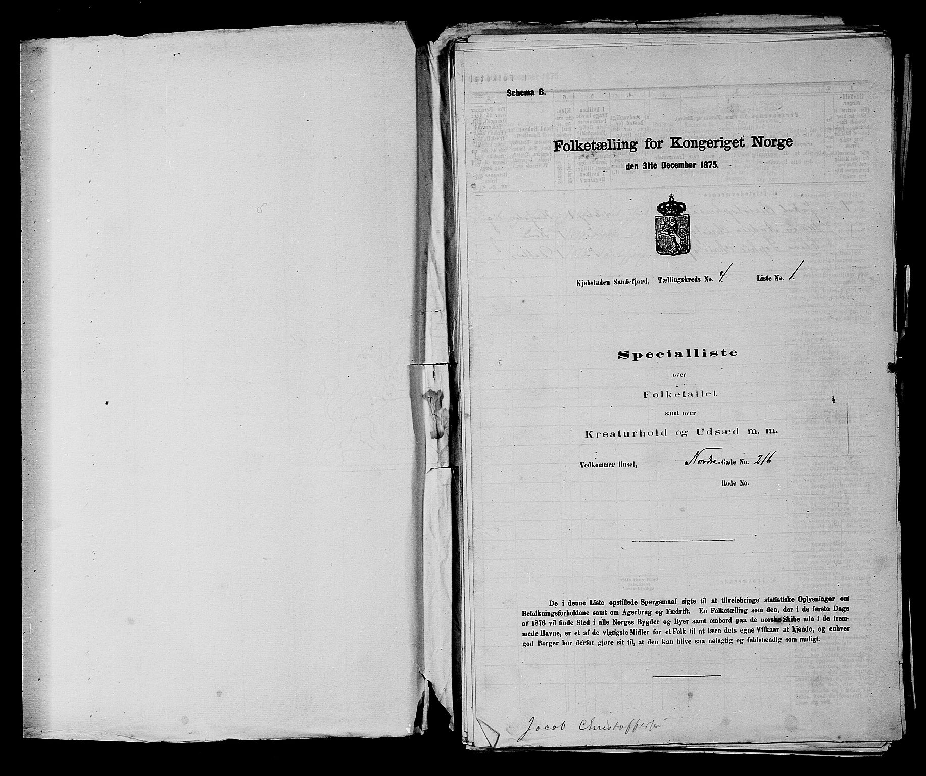 SAKO, 1875 census for 0706B Sandeherred/Sandefjord, 1875, p. 510