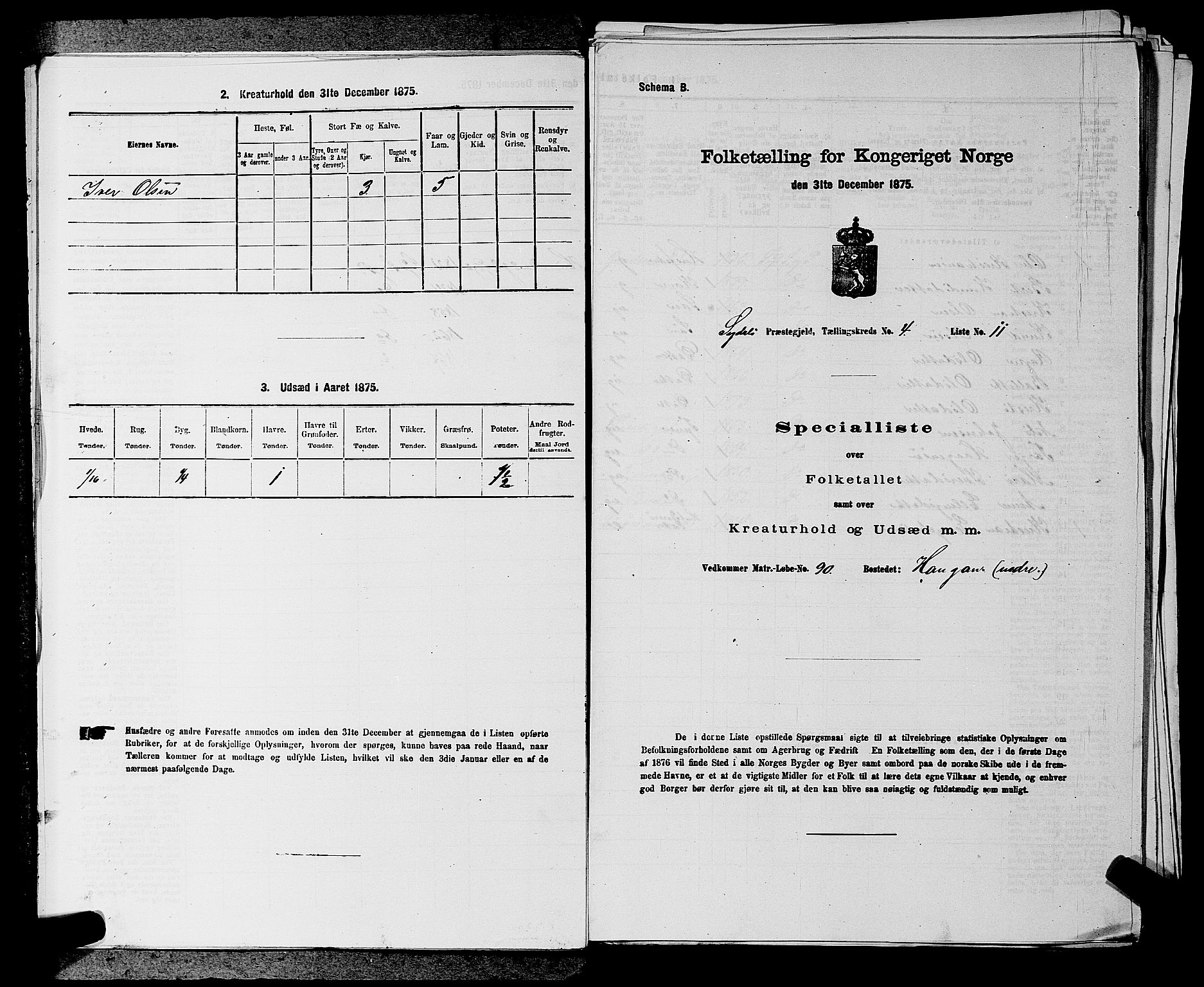 SAKO, 1875 census for 0621P Sigdal, 1875, p. 584