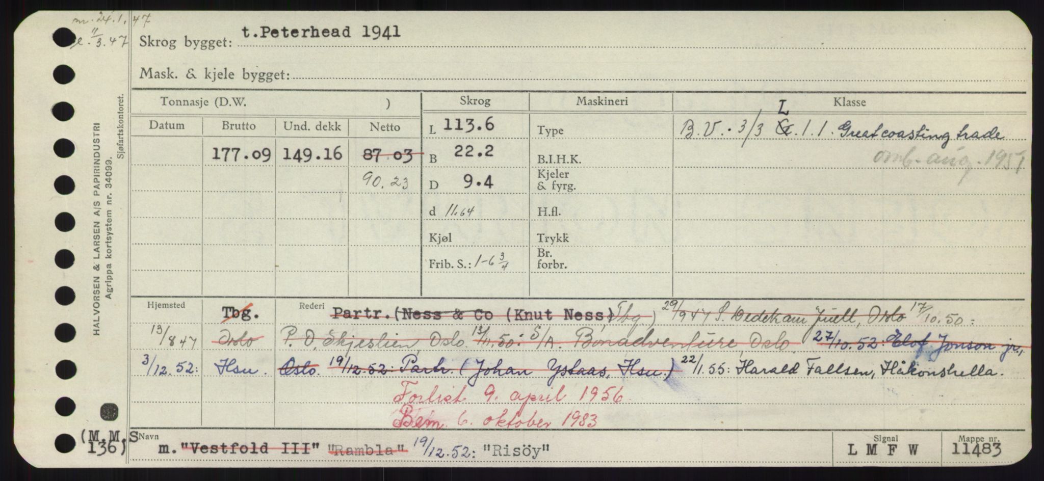 Sjøfartsdirektoratet med forløpere, Skipsmålingen, RA/S-1627/H/Hd/L0030: Fartøy, Q-Riv, p. 651