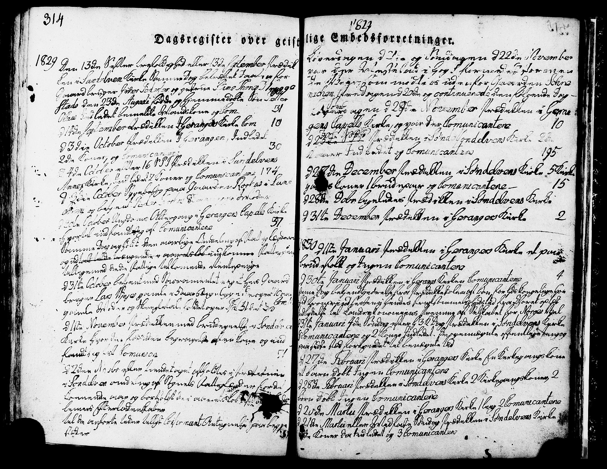 Ministerialprotokoller, klokkerbøker og fødselsregistre - Møre og Romsdal, AV/SAT-A-1454/517/L0221: Parish register (official) no. 517A01, 1827-1858, p. 314