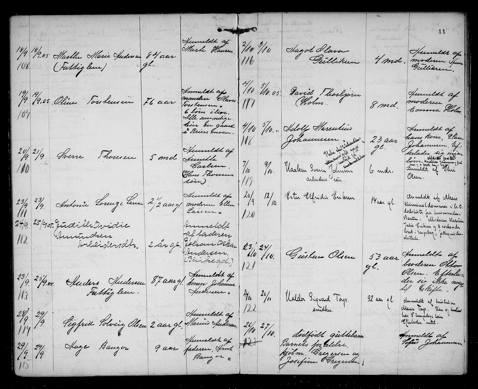Sarpsborg byfogd, AV/SAO-A-10864/H/Ha/Haa/L0002: Dødsfallsprotokoll, 1904-1914, p. 10b-11a