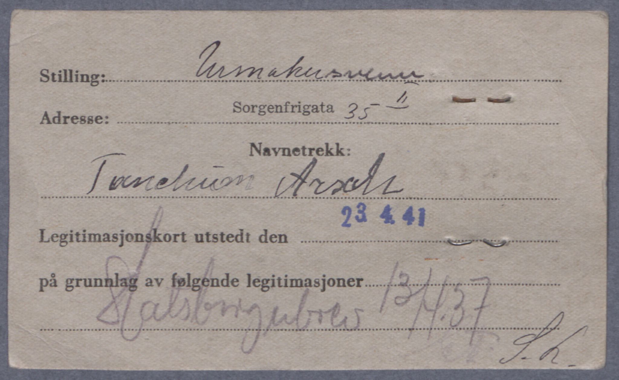 Sosialdepartementet, Våre Falne, RA/S-1708/E/Ee/L0021A: Fotografier av jøder på legitimasjonskort (1941-42), 1941-1942, p. 14