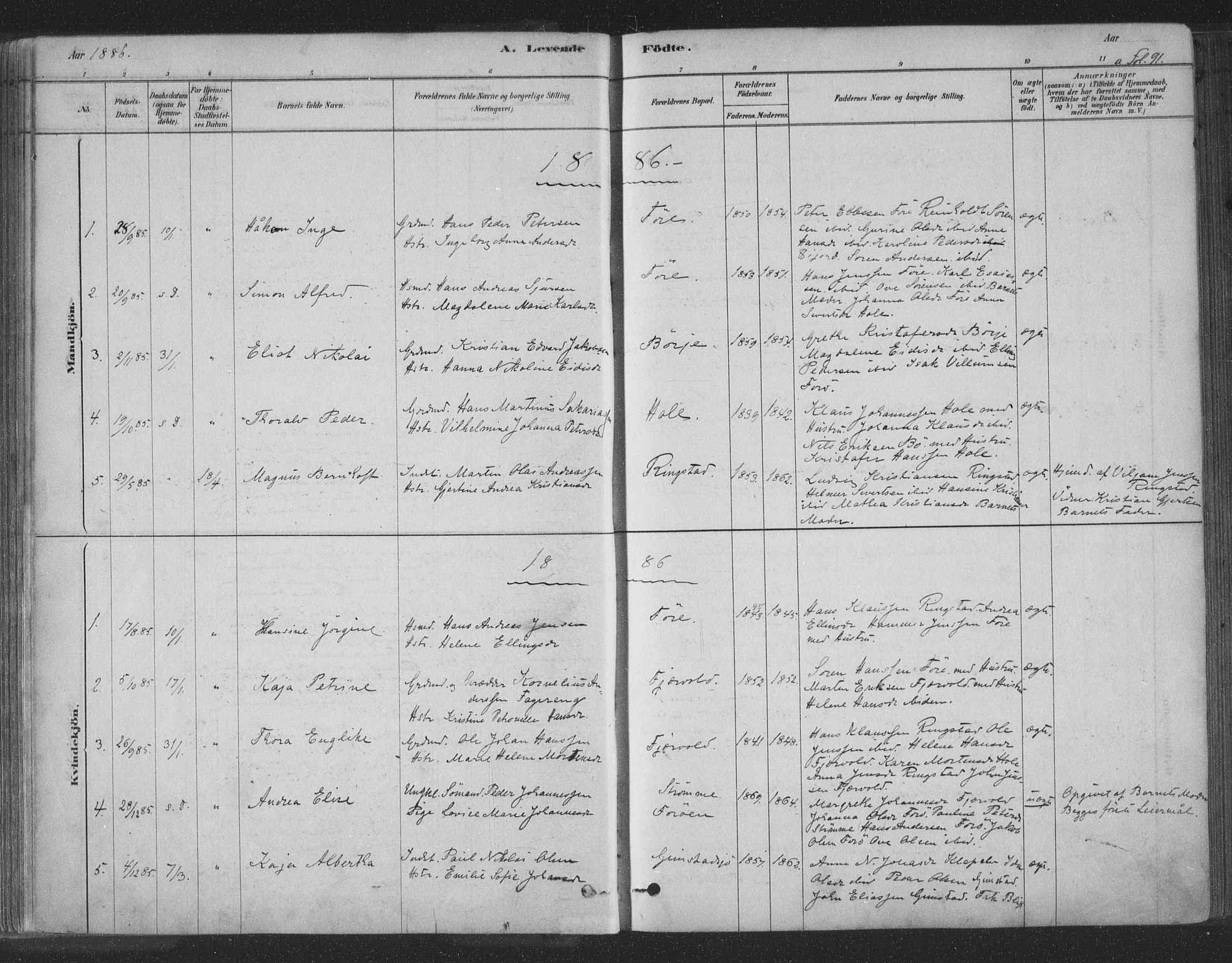 Ministerialprotokoller, klokkerbøker og fødselsregistre - Nordland, AV/SAT-A-1459/891/L1302: Parish register (official) no. 891A07, 1878-1895, p. 91