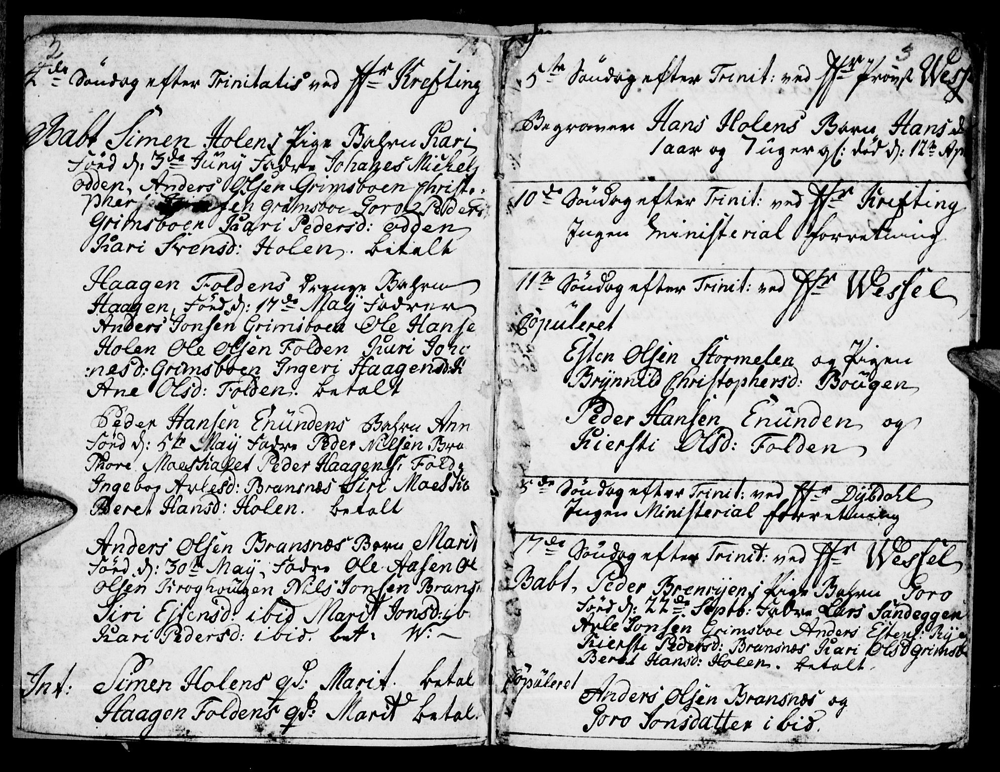 Tynset prestekontor, SAH/PREST-058/H/Ha/Haa/L0011: Parish register (official) no. 11, 1779-1790, p. 2-3