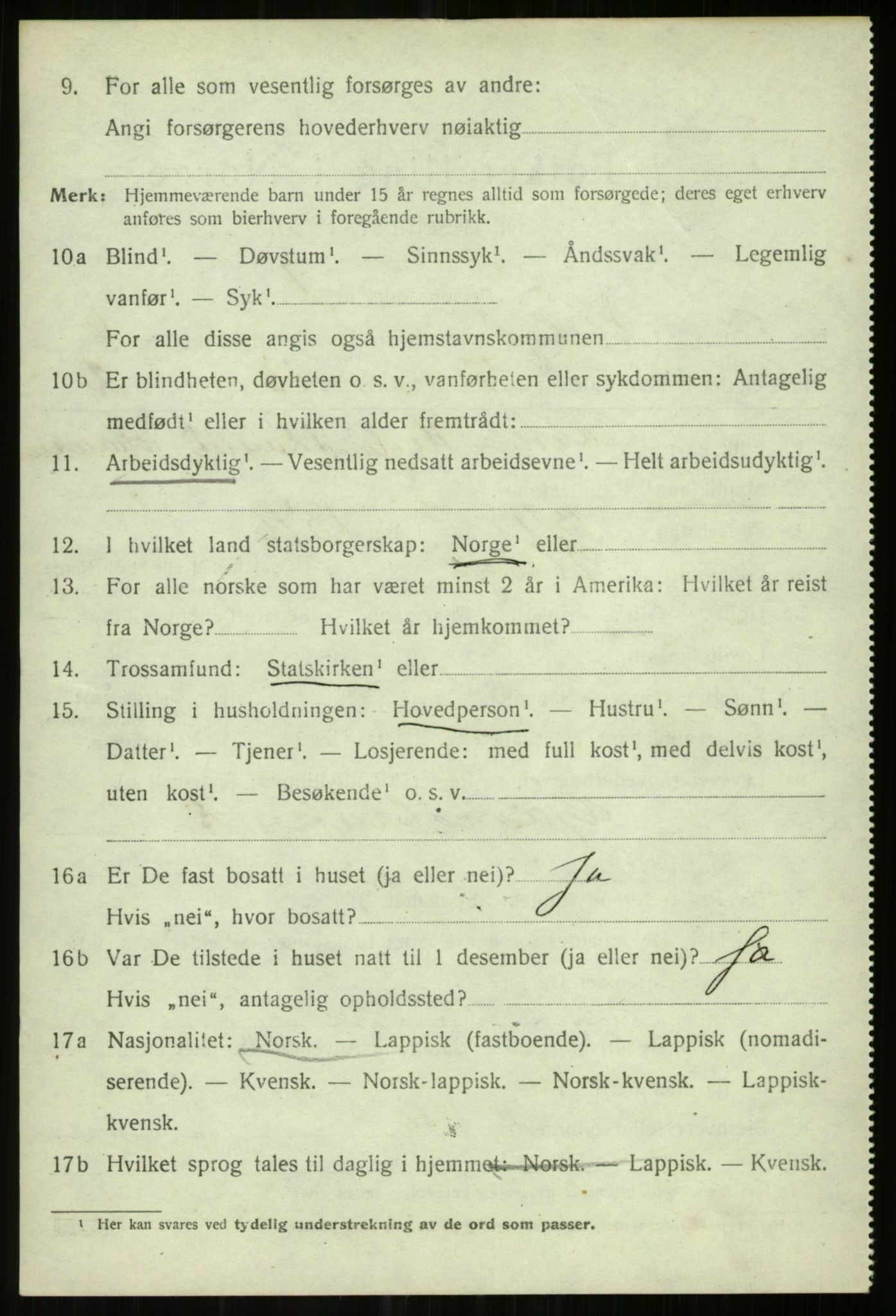 SATØ, 1920 census for Helgøy, 1920, p. 2331