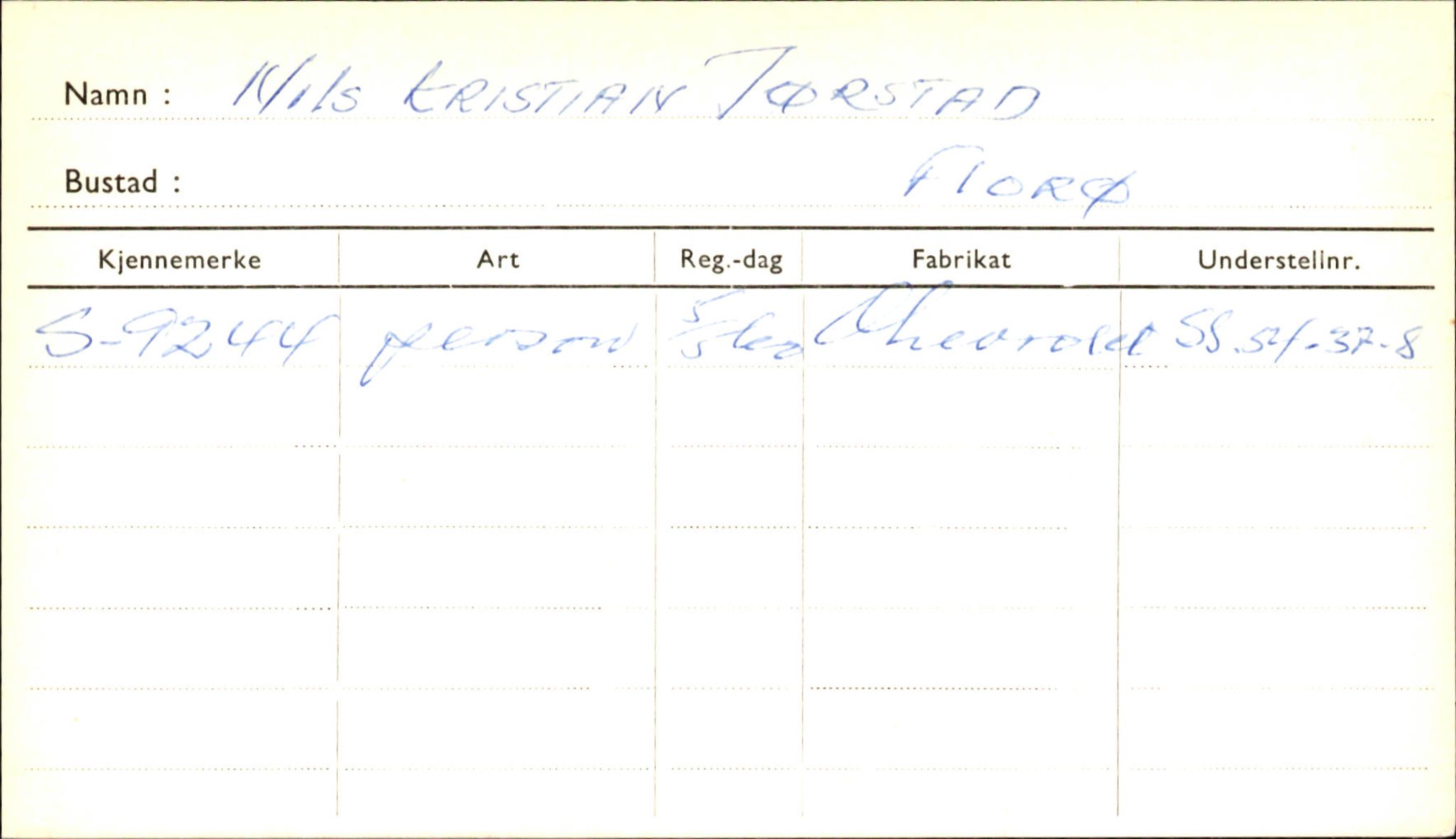 Statens vegvesen, Sogn og Fjordane vegkontor, AV/SAB-A-5301/4/F/L0001B: Eigarregister Fjordane til 1.6.1961, 1930-1961, p. 32