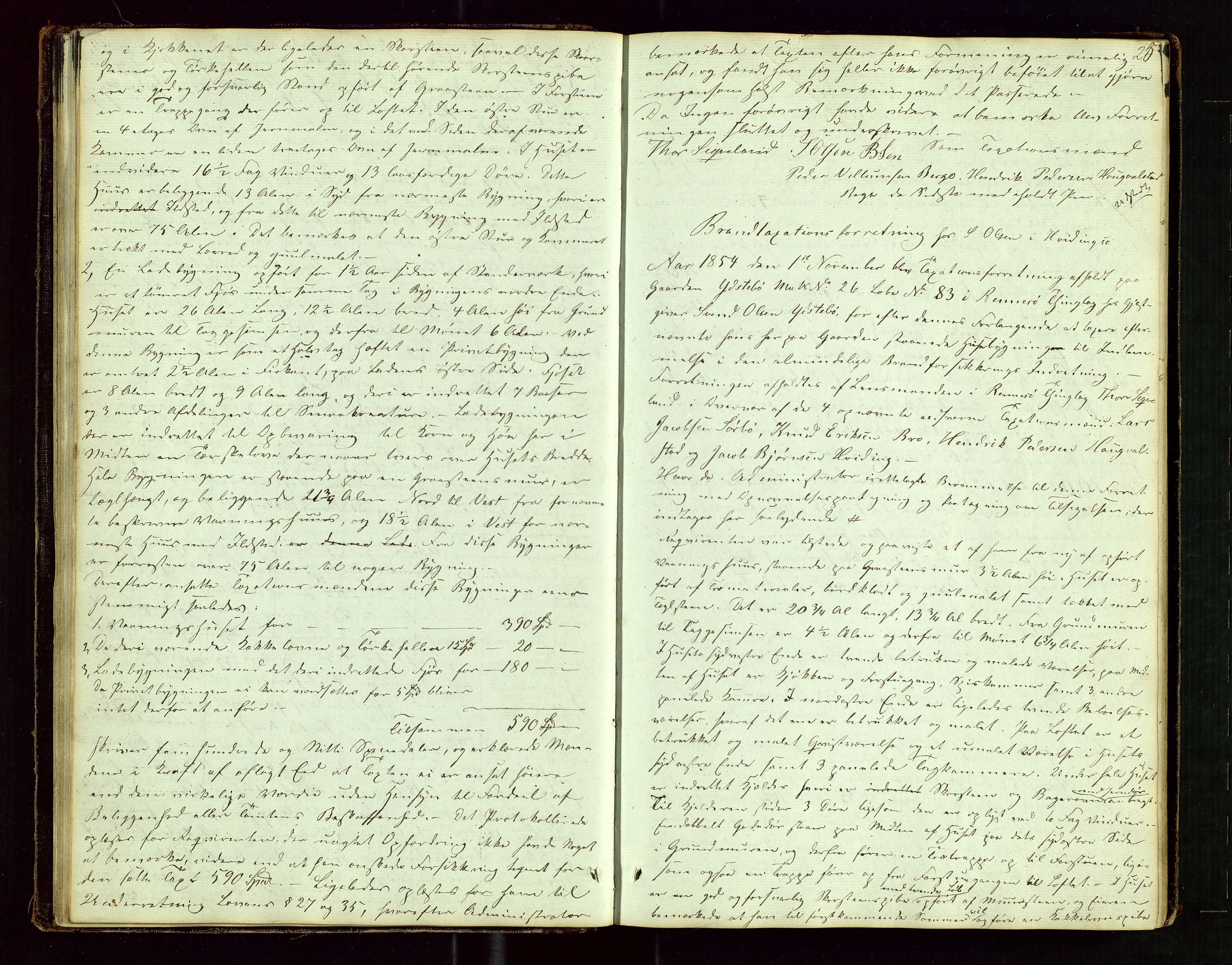 Rennesøy lensmannskontor, AV/SAST-A-100165/Goa/L0001: "Brandtaxations-Protocol for Rennesøe Thinglag", 1846-1923, p. 24b-25a