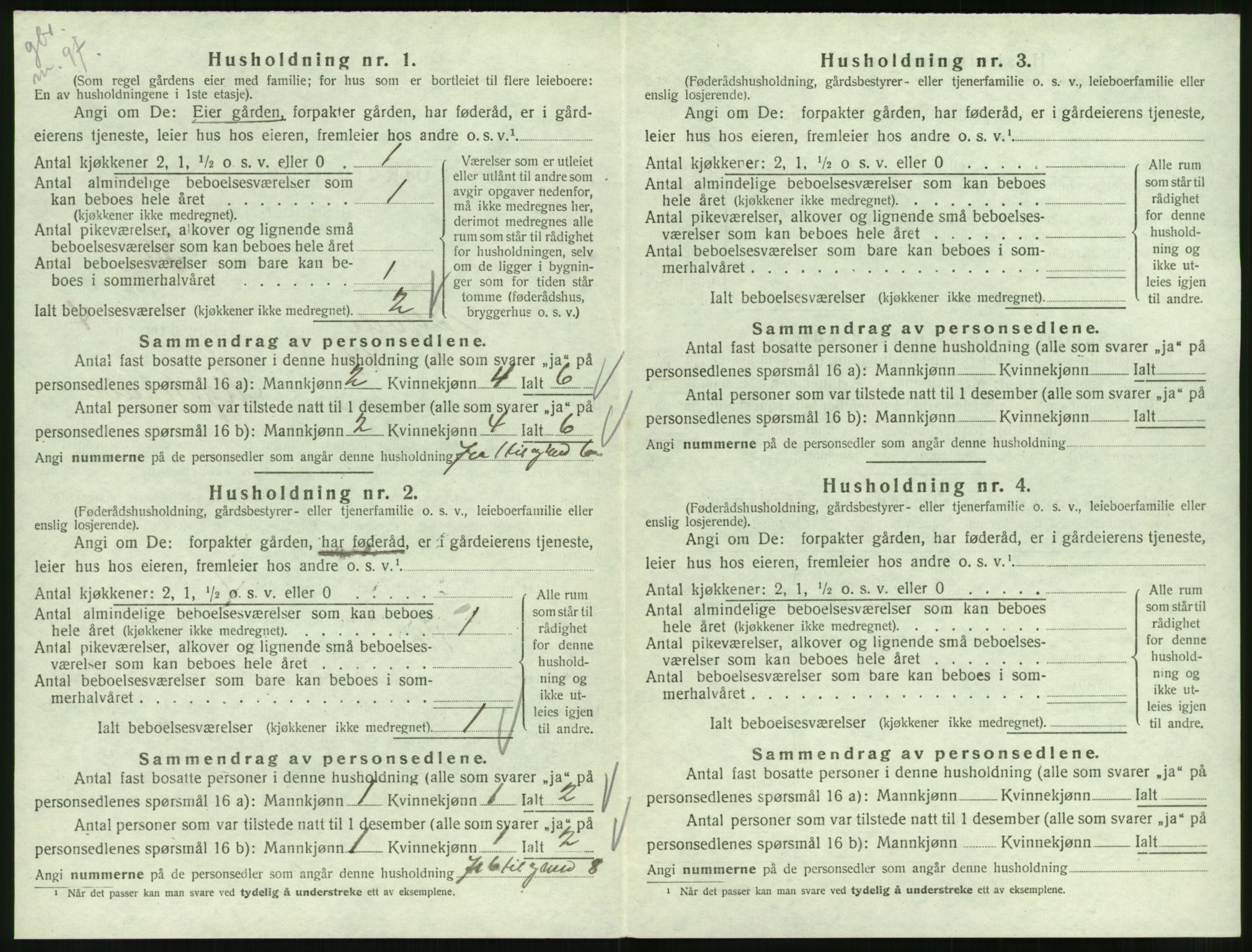 SAT, 1920 census for Syvde, 1920, p. 239