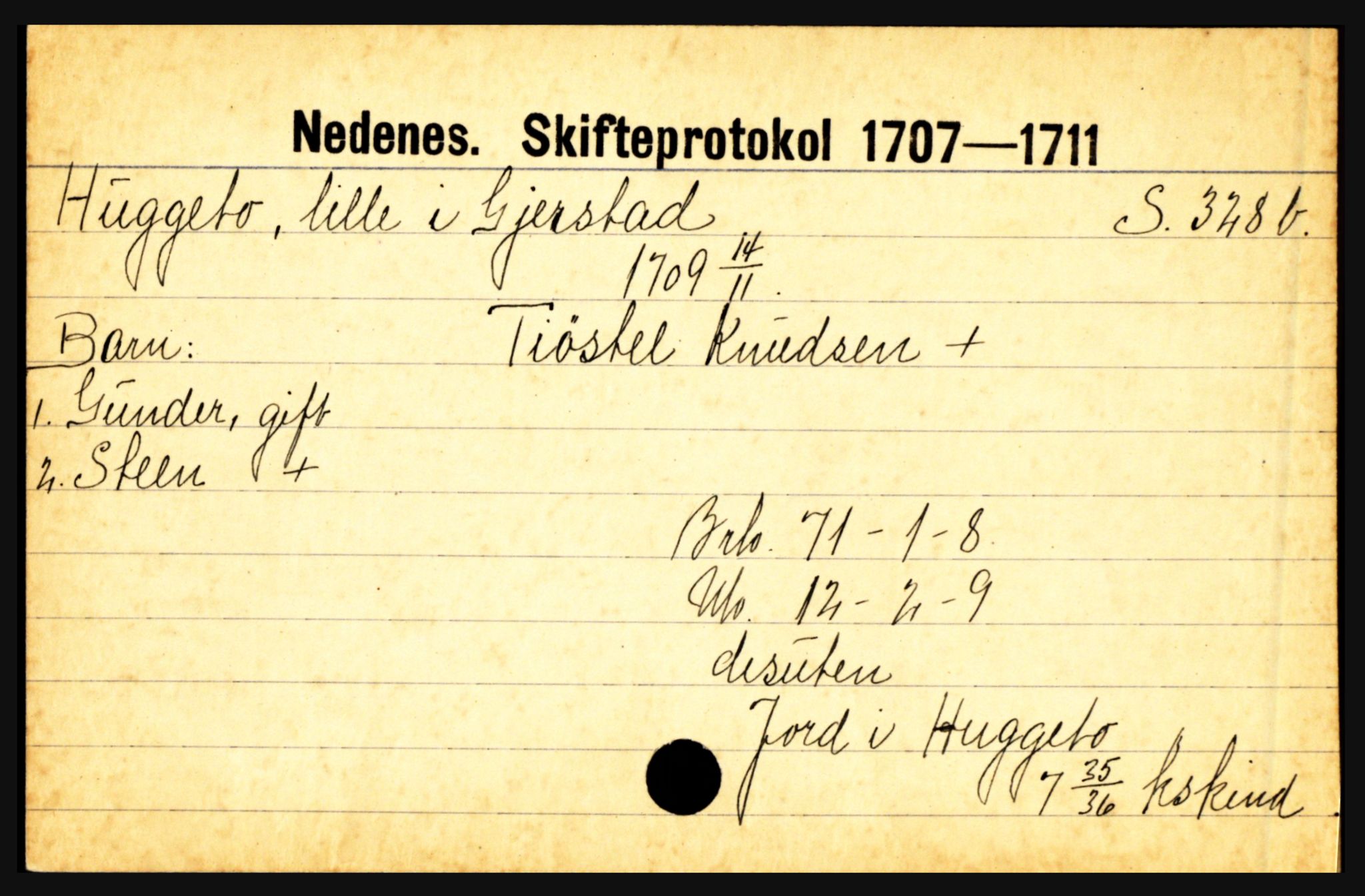 Nedenes sorenskriveri før 1824, AV/SAK-1221-0007/H, p. 13223