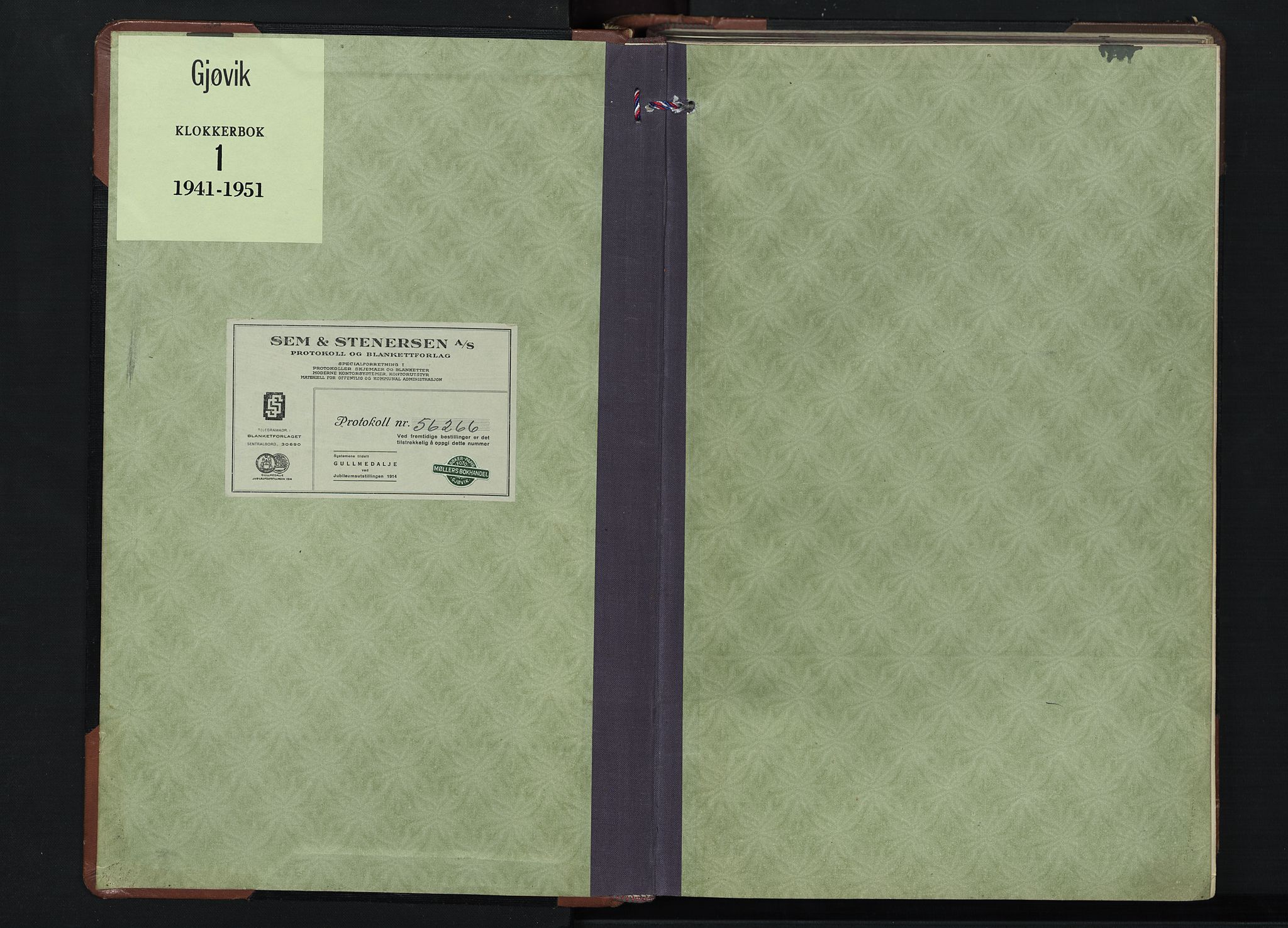 Gjøvik prestekontor, SAH/PREST-098/H/Ha/Hab/L0001: Parish register (copy) no. 1, 1941-1951