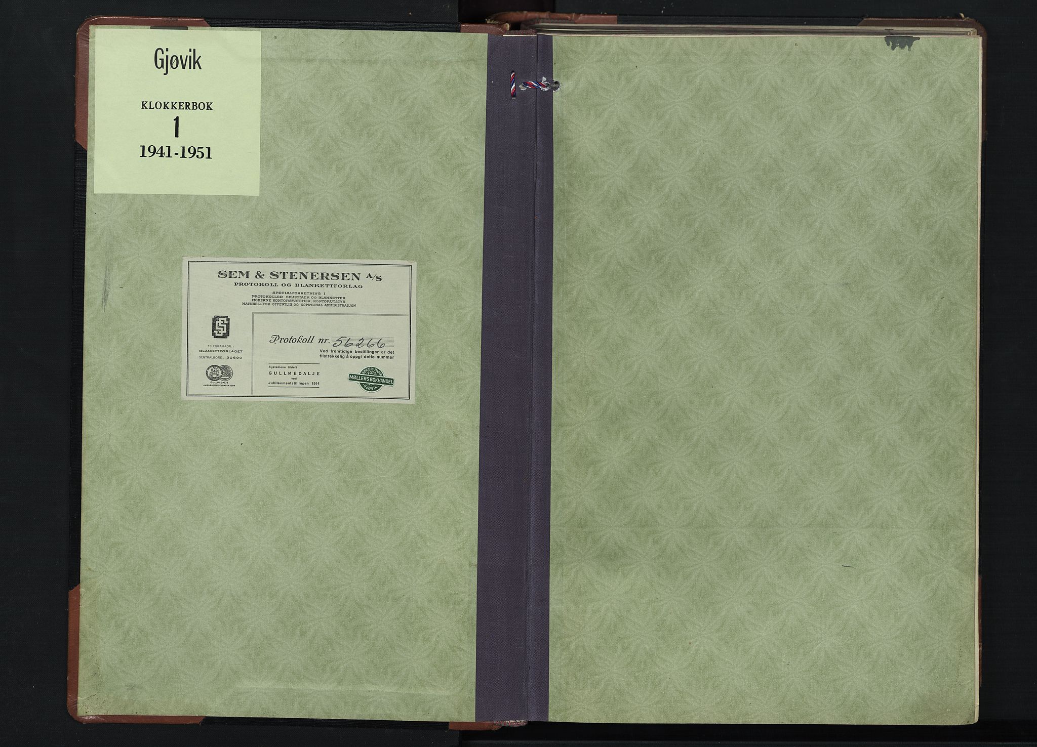 Gjøvik prestekontor, AV/SAH-PREST-098/H/Ha/Hab/L0001: Parish register (copy) no. 1, 1941-1951