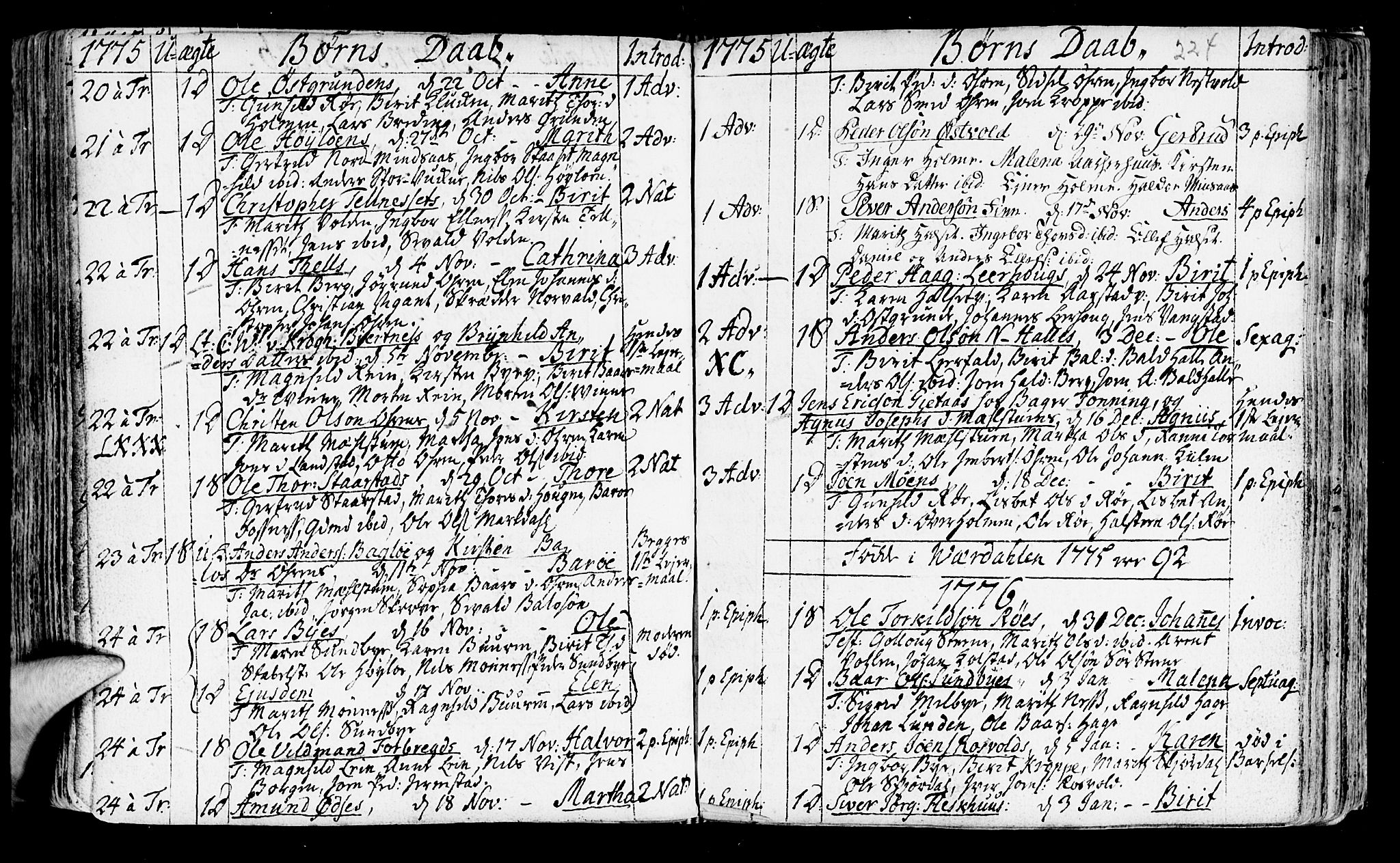 Ministerialprotokoller, klokkerbøker og fødselsregistre - Nord-Trøndelag, SAT/A-1458/723/L0231: Parish register (official) no. 723A02, 1748-1780, p. 224