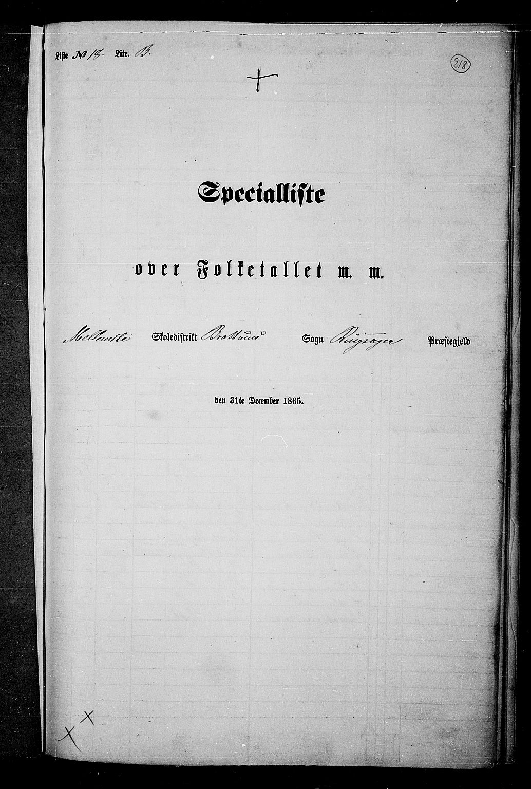 RA, 1865 census for Ringsaker, 1865, p. 457