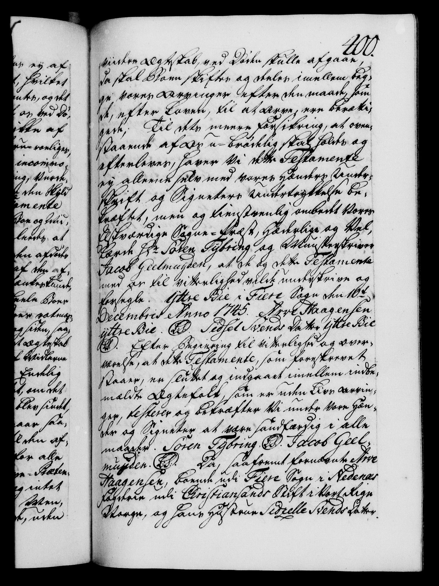 Danske Kanselli 1572-1799, AV/RA-EA-3023/F/Fc/Fca/Fcaa/L0034: Norske registre, 1745-1746, p. 400a