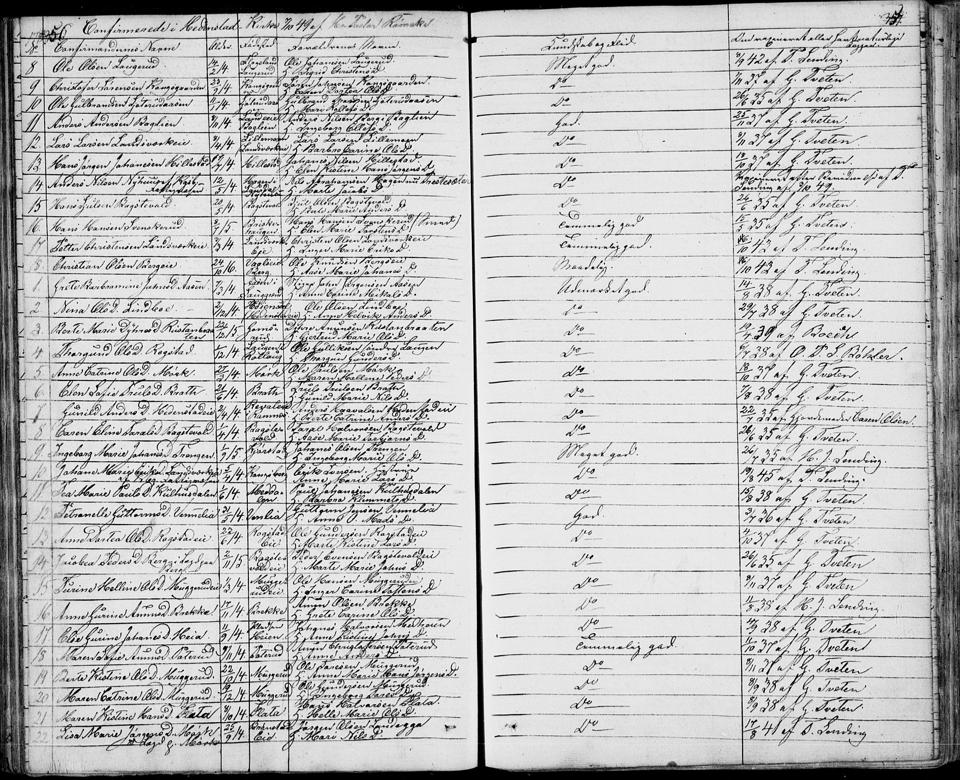 Sandsvær kirkebøker, AV/SAKO-A-244/F/Fa/L0005: Parish register (official) no. I 5, 1840-1856, p. 356-357