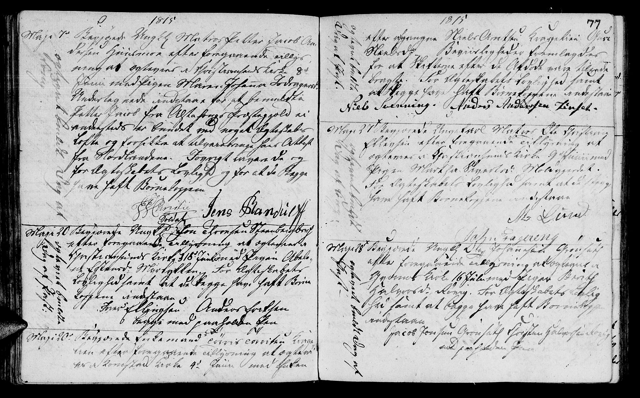 Ministerialprotokoller, klokkerbøker og fødselsregistre - Møre og Romsdal, AV/SAT-A-1454/568/L0795: Parish register (official) no. 568A04, 1802-1845, p. 77