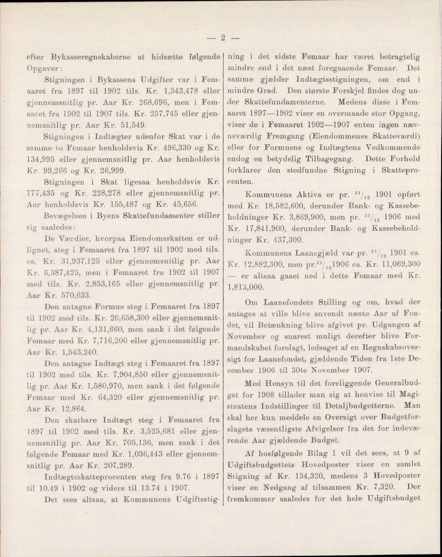 Bergen kommune. Formannskapet, BBA/A-0003/Ad/L0077: Bergens Kommuneforhandlinger, bind II, 1907