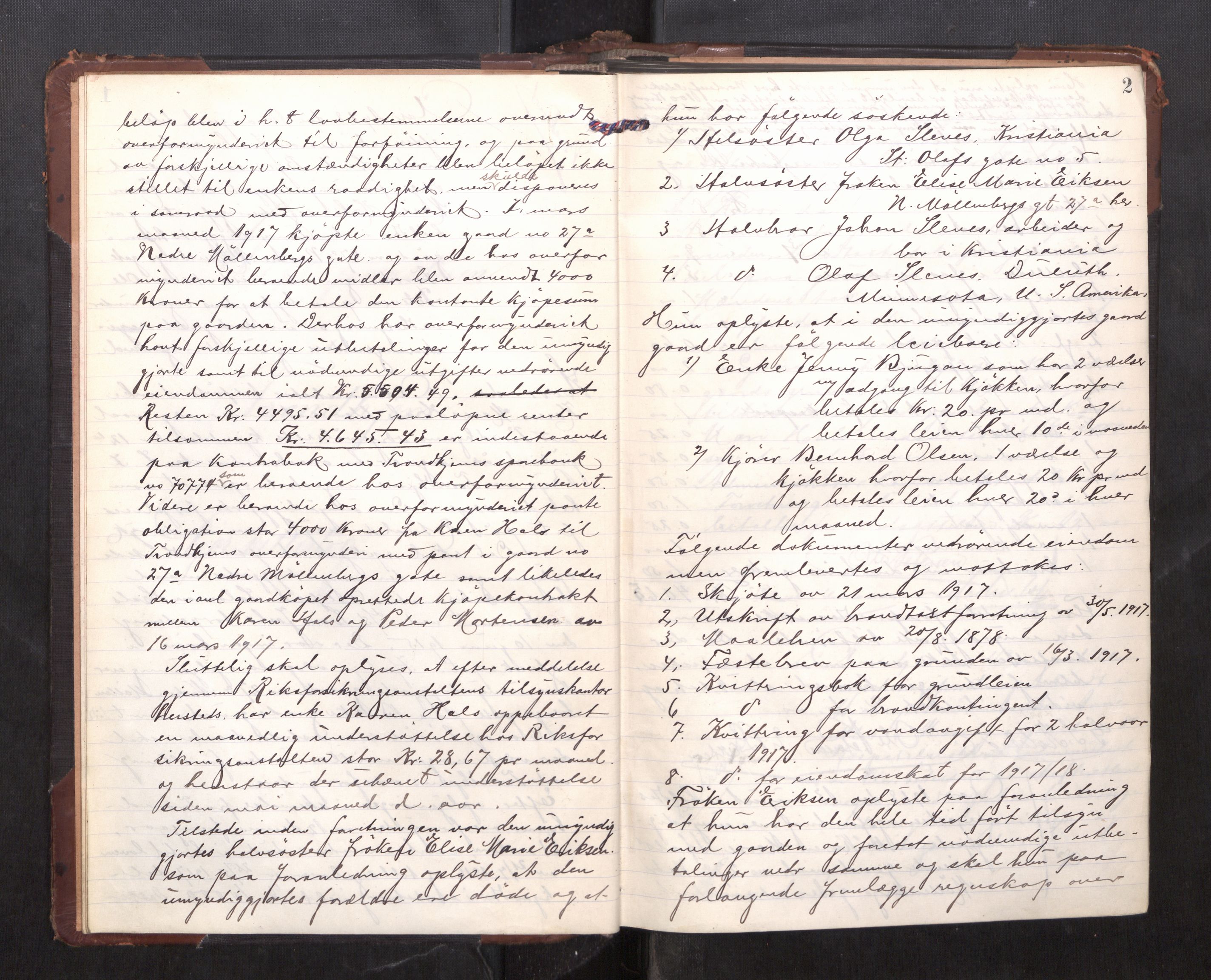 Trondheim byfogd, AV/SAT-A-0003/1/3/3C/L0038: Skifteregistreringsprotokoll - 13/8-16/2. (u/ register), 1918-1921, p. 2
