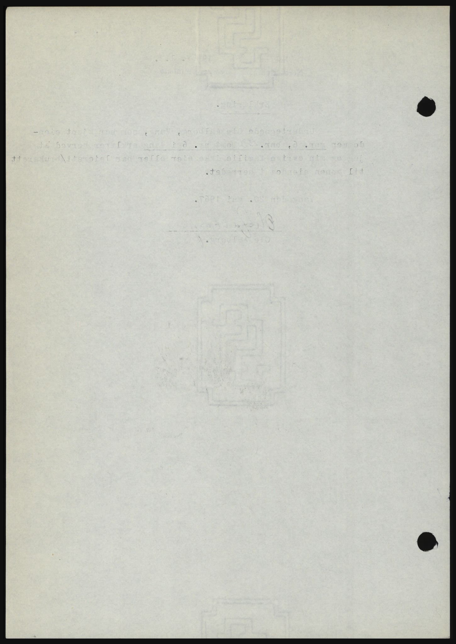 Nord-Hedmark sorenskriveri, AV/SAH-TING-012/H/Hc/L0026: Mortgage book no. 26, 1967-1967, Diary no: : 3040/1967