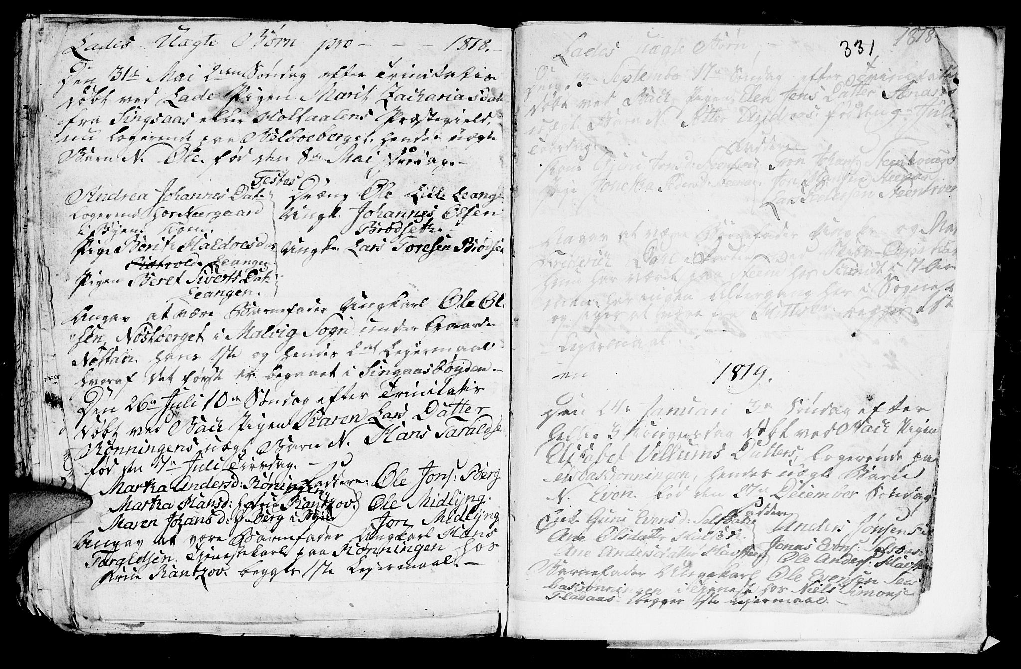 Ministerialprotokoller, klokkerbøker og fødselsregistre - Sør-Trøndelag, SAT/A-1456/606/L0305: Parish register (copy) no. 606C01, 1757-1819, p. 331